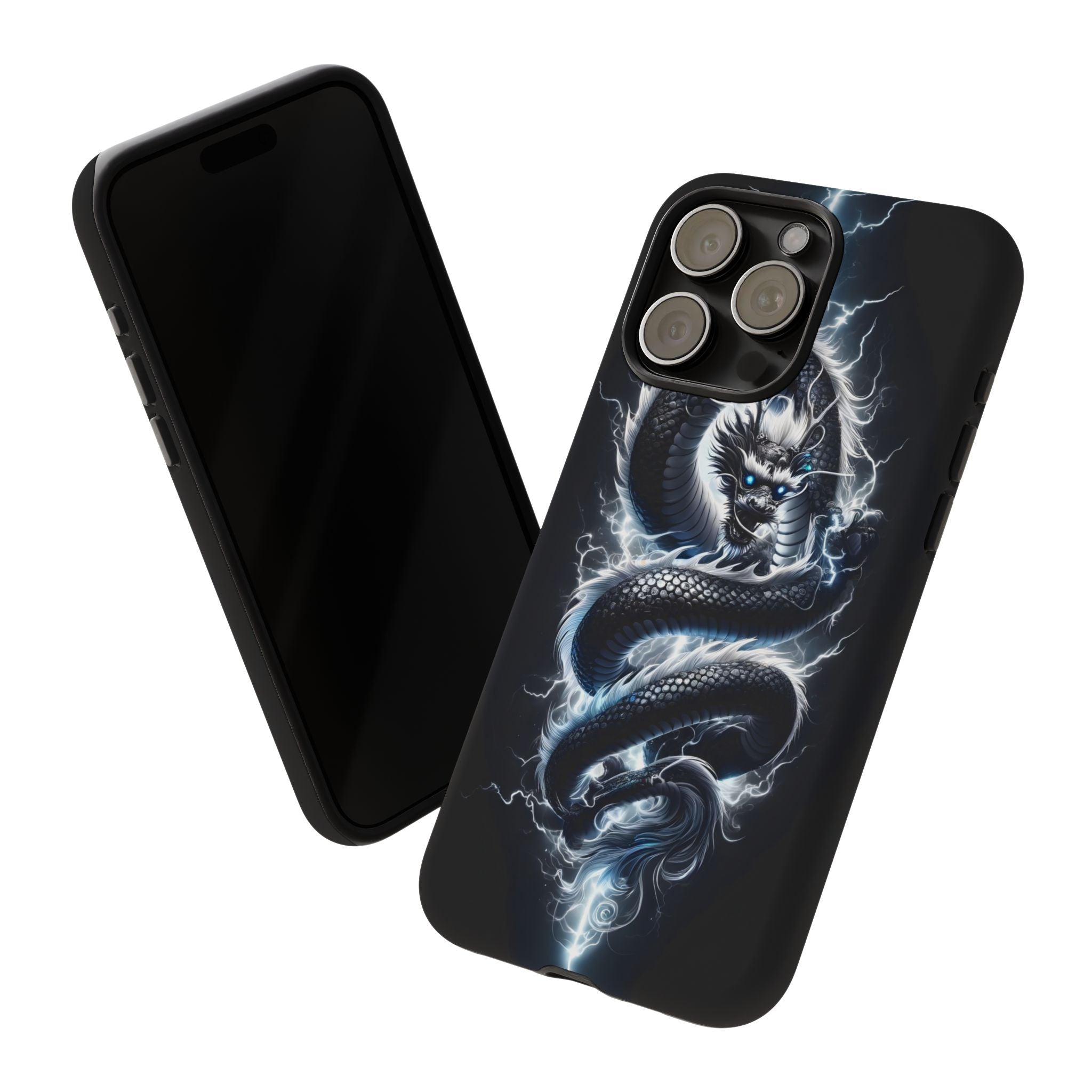 Storm Dragon Phone Case –Dark Thunder Serpent Design | Grim Sanctum