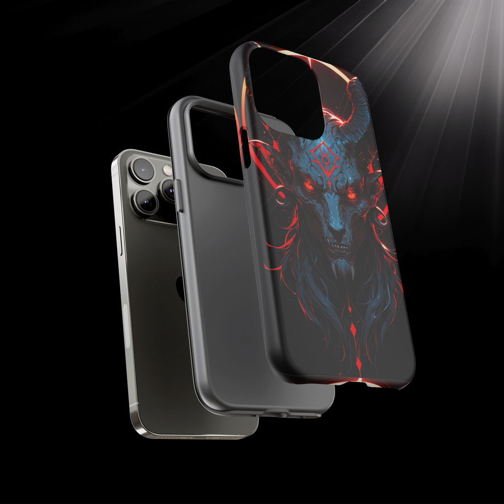 Blasphemous Goat Phone Case – Dark Ritual Sigil Design | Grim Sanctum