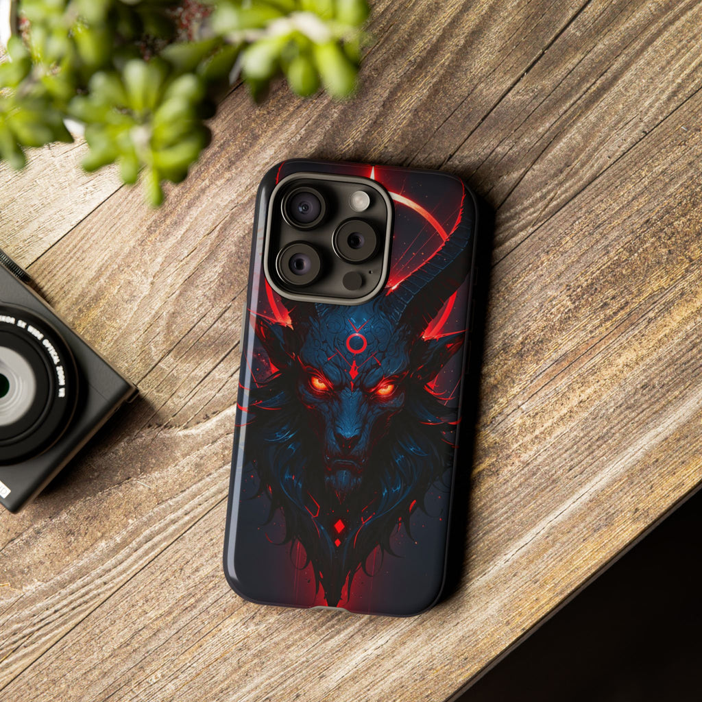 Demonic Goat Phone Case – Occult Baphomet Design | Grim Sanctum