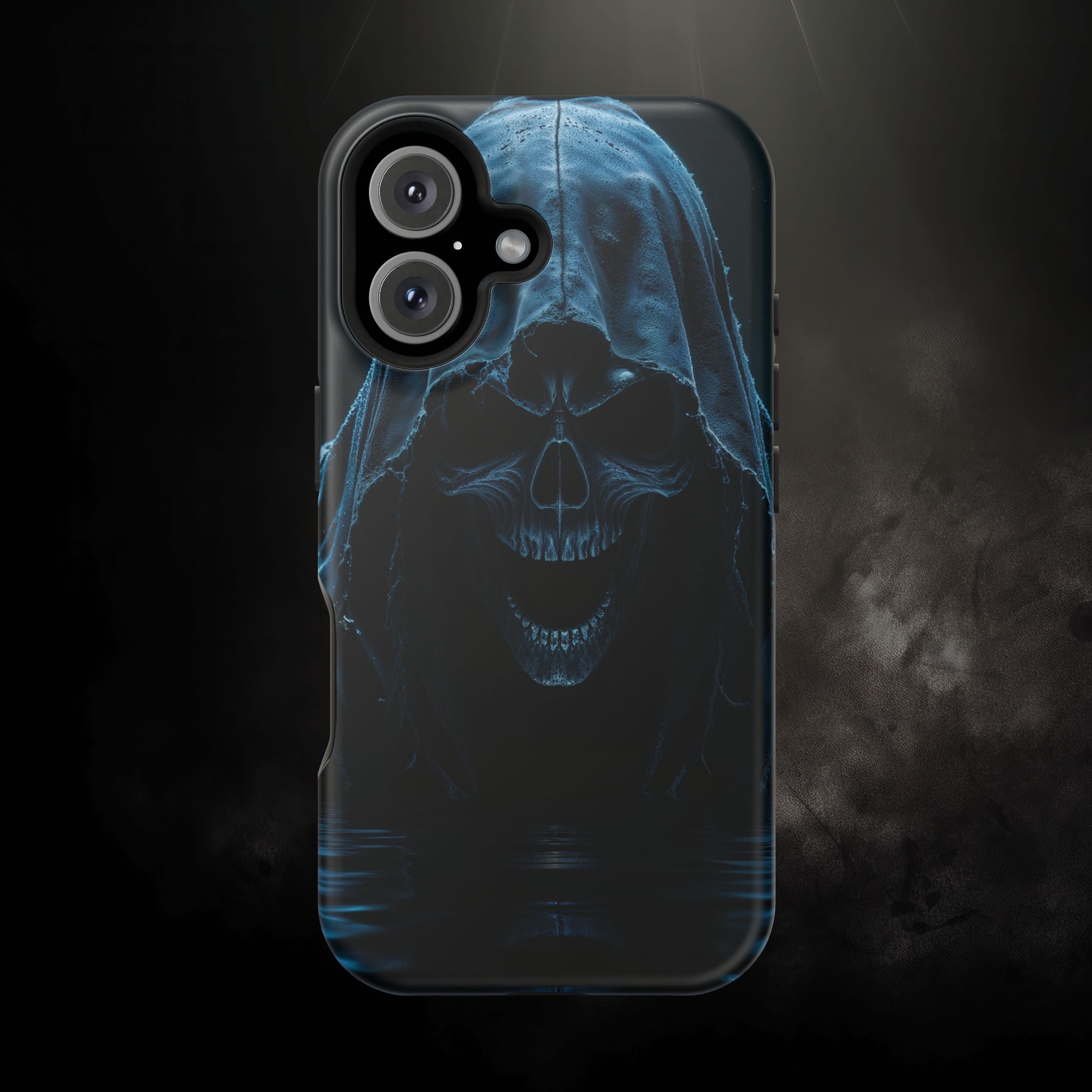 Grim Reaper Magnetic Phone Case – Dark Skull Hooded Cover for iPhone | Edgy Shockproof Protection