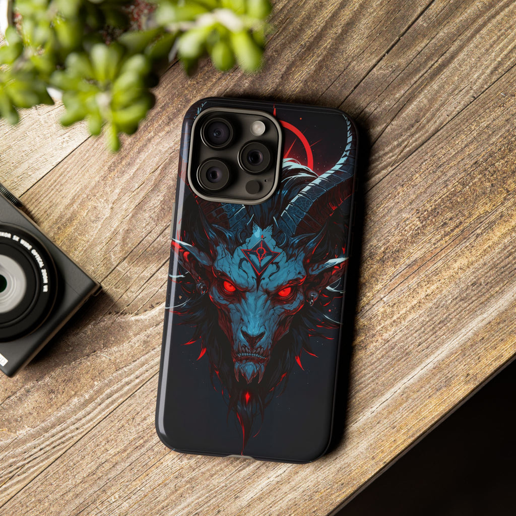 Cursed Goat Phone Case – Cursed Baphomet Design | Grim Sanctum