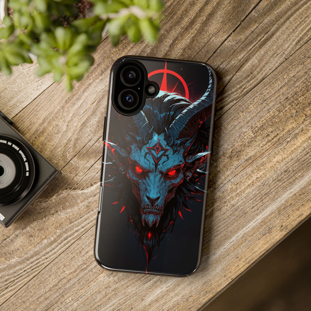 Cursed Goat Phone Case – Cursed Baphomet Design | Grim Sanctum