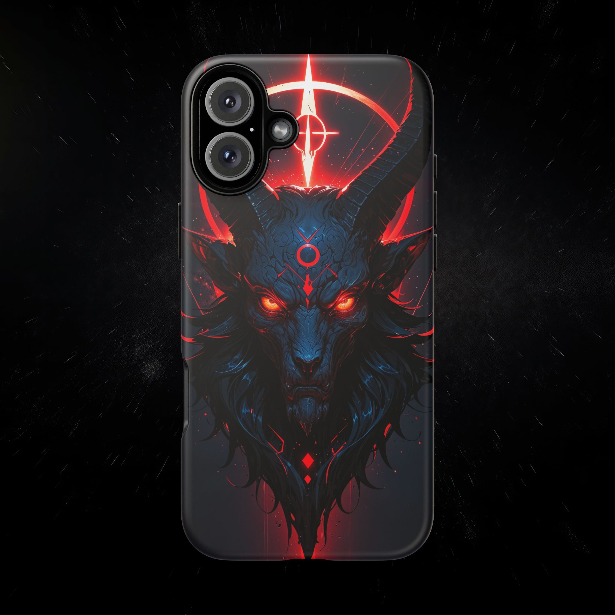 Demonic Goat Phone Case – Occult Baphomet Design | Grim Sanctum