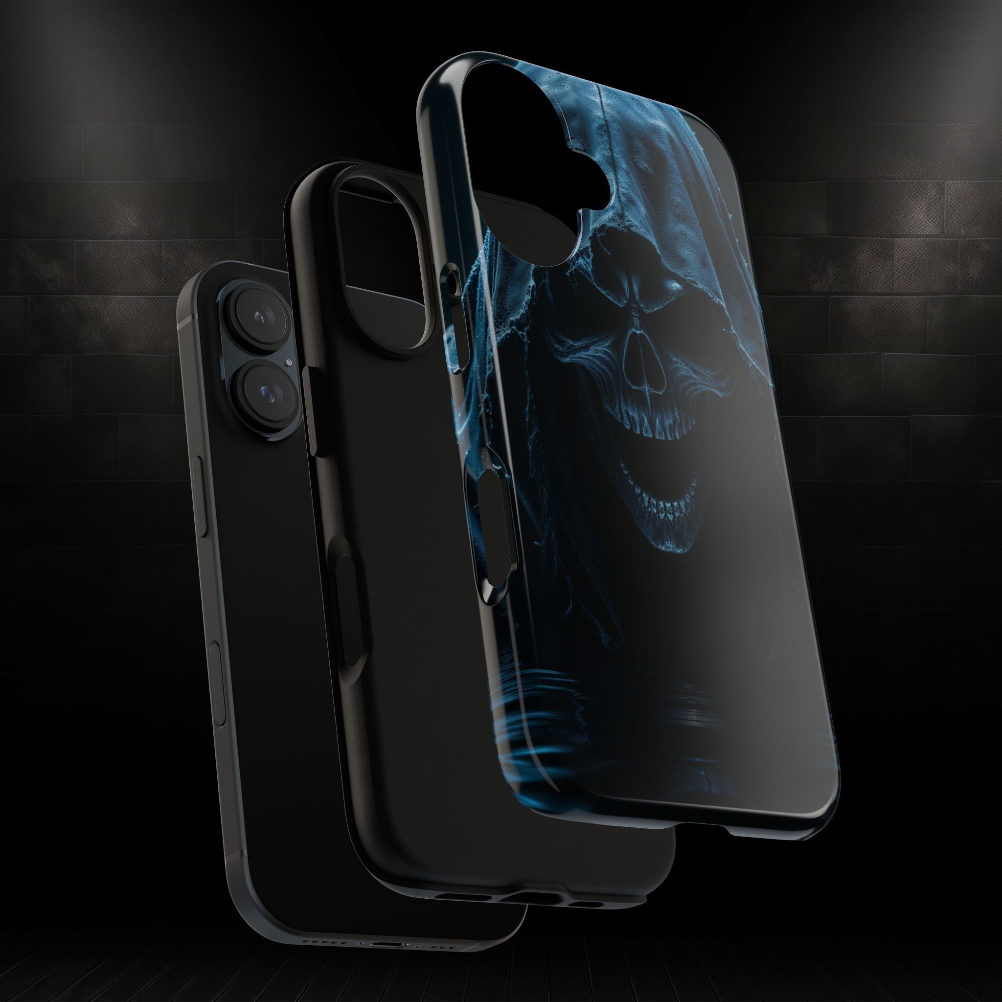 Dark Reaper Phone Case – Gothic Skull Hooded Death Design | Grim Sanctum Exclusive