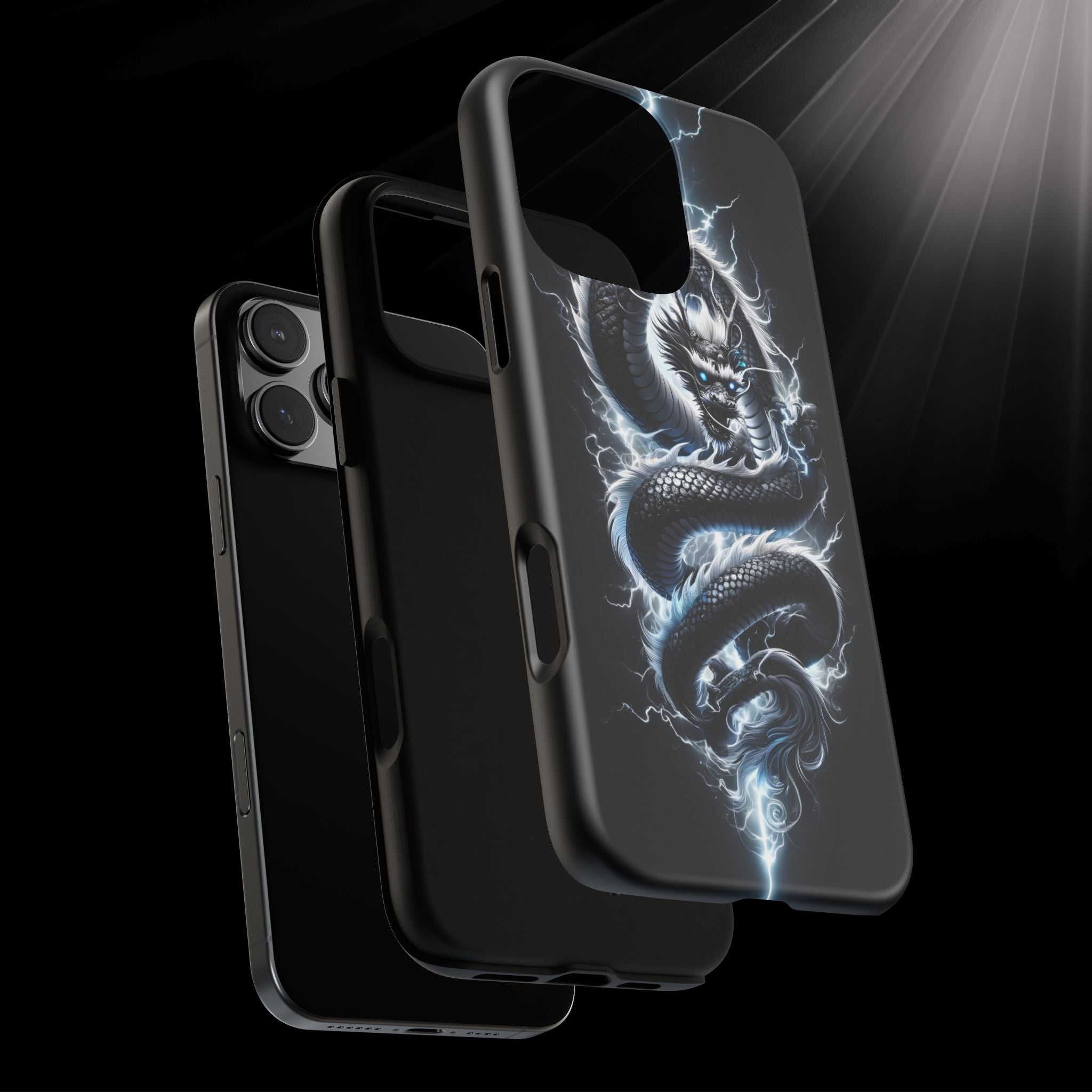 Storm Dragon Phone Case –Dark Thunder Serpent Design | Grim Sanctum