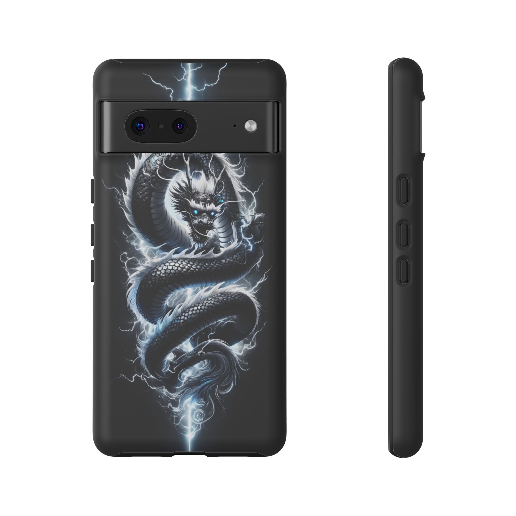 Storm Dragon Phone Case –Dark Thunder Serpent Design | Grim Sanctum