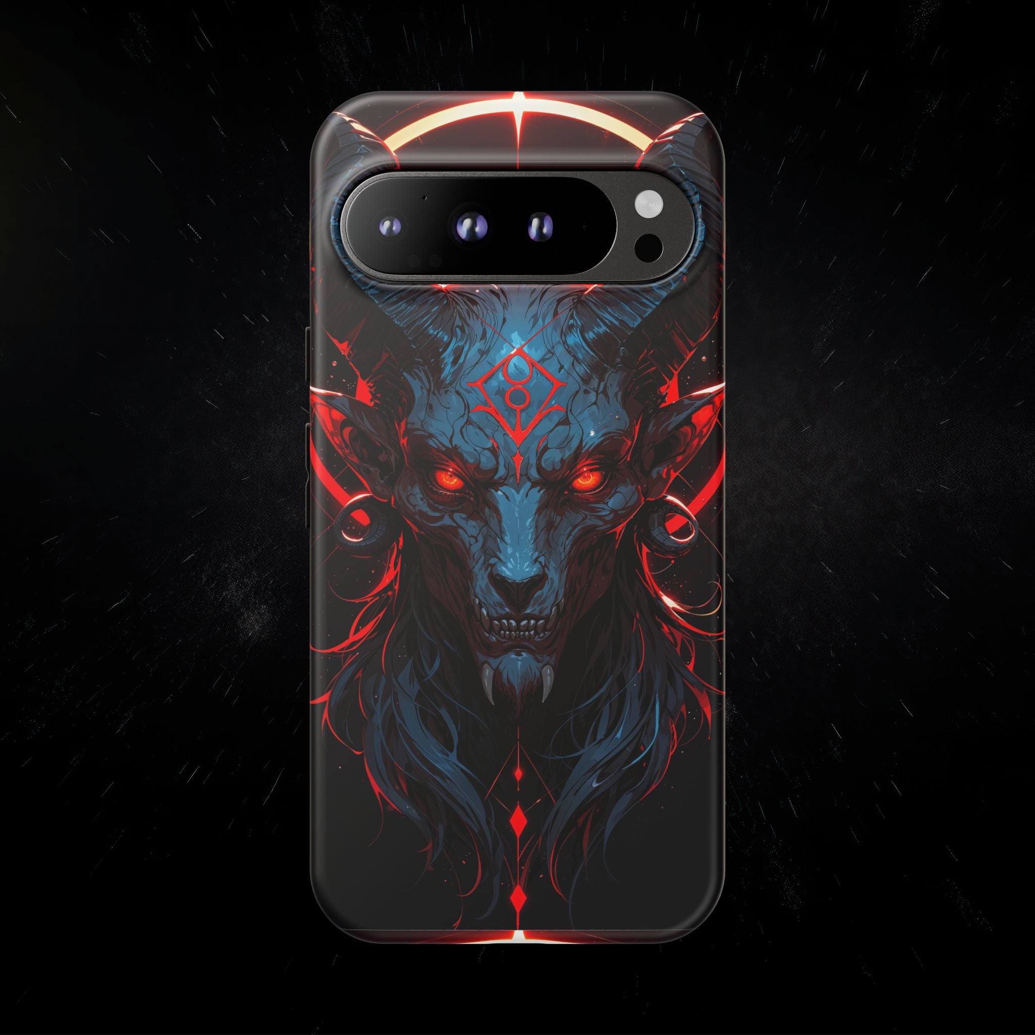 Blasphemous Goat Phone Case – Dark Ritual Sigil Design | Grim Sanctum
