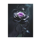 Shadow Bloom Canvas Print - Gothic Rose Art