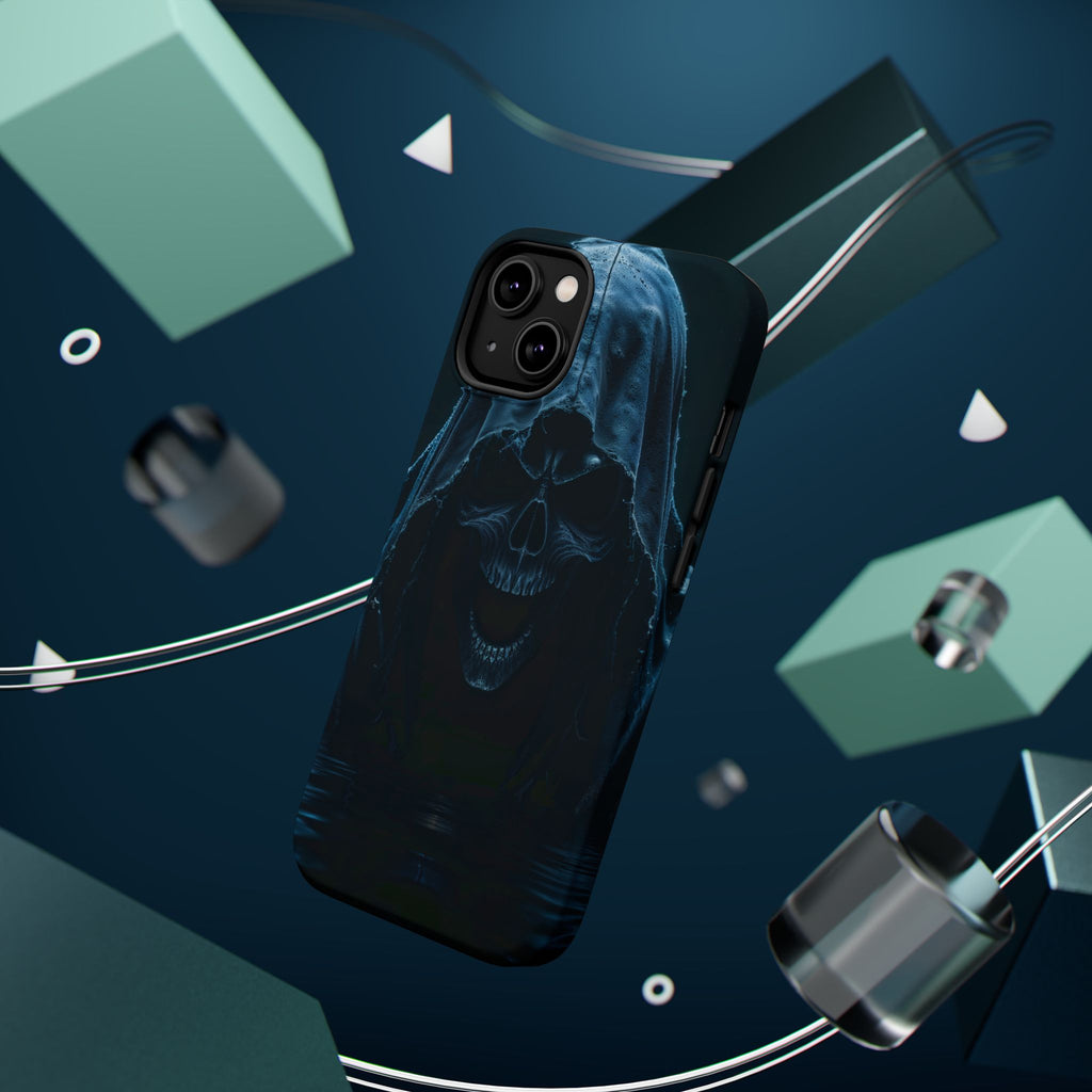 Grim Reaper Magnetic Phone Case – Dark Skull Hooded Cover for iPhone | Edgy Shockproof Protection