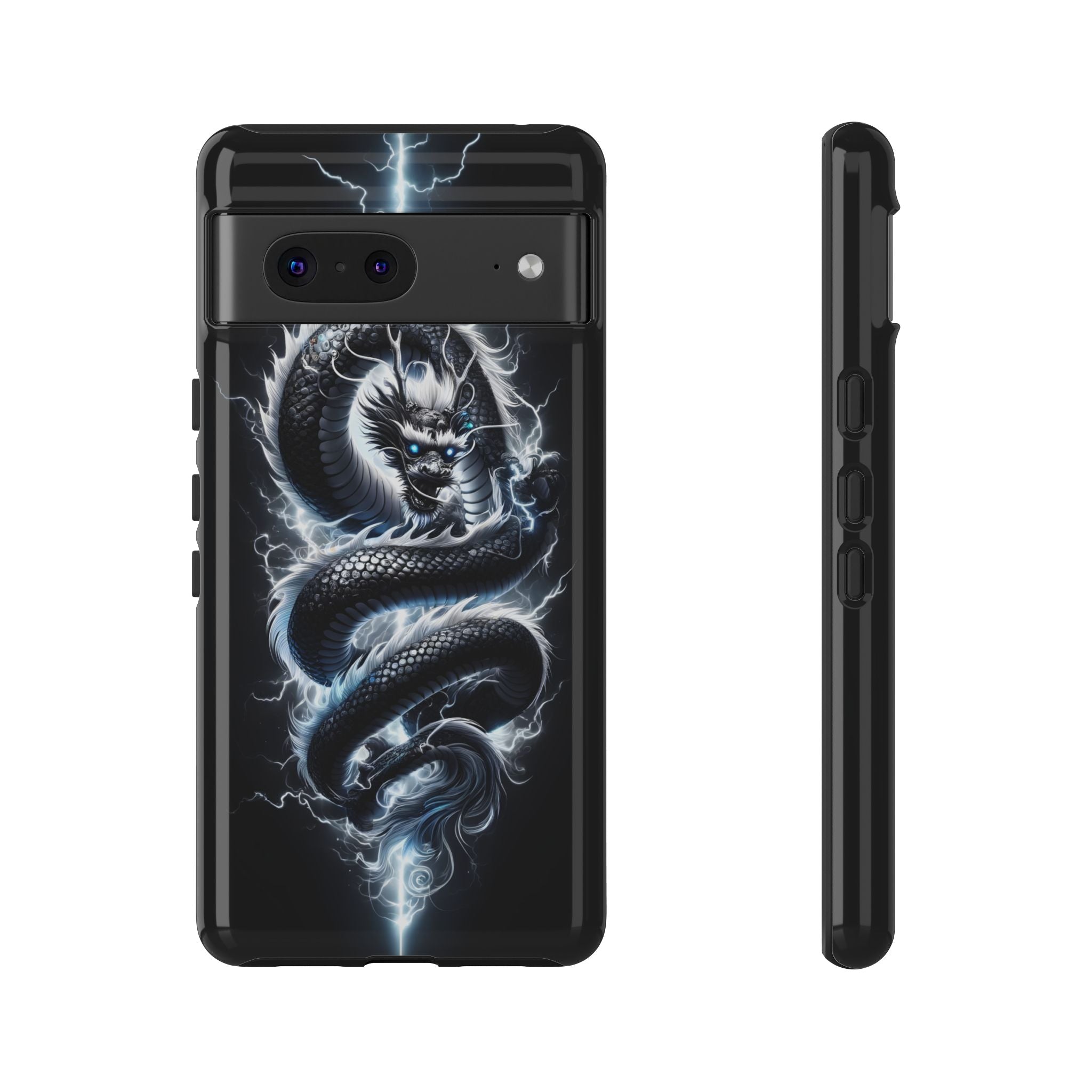 Storm Dragon Phone Case –Dark Thunder Serpent Design | Grim Sanctum