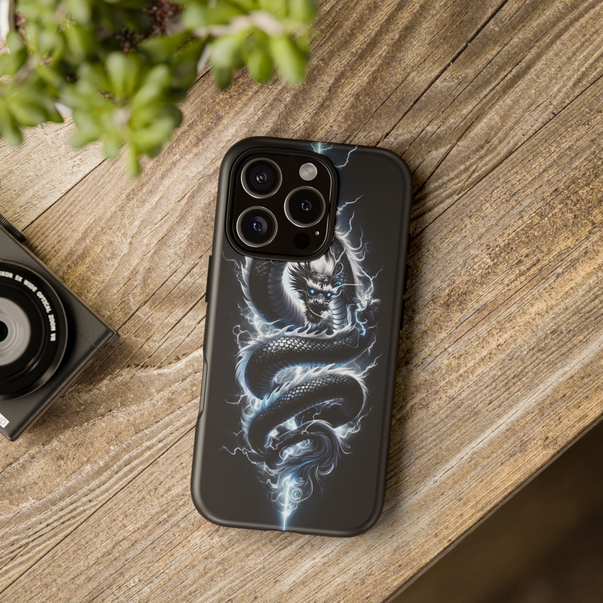 Storm Dragon Phone Case –Dark Thunder Serpent Design | Grim Sanctum