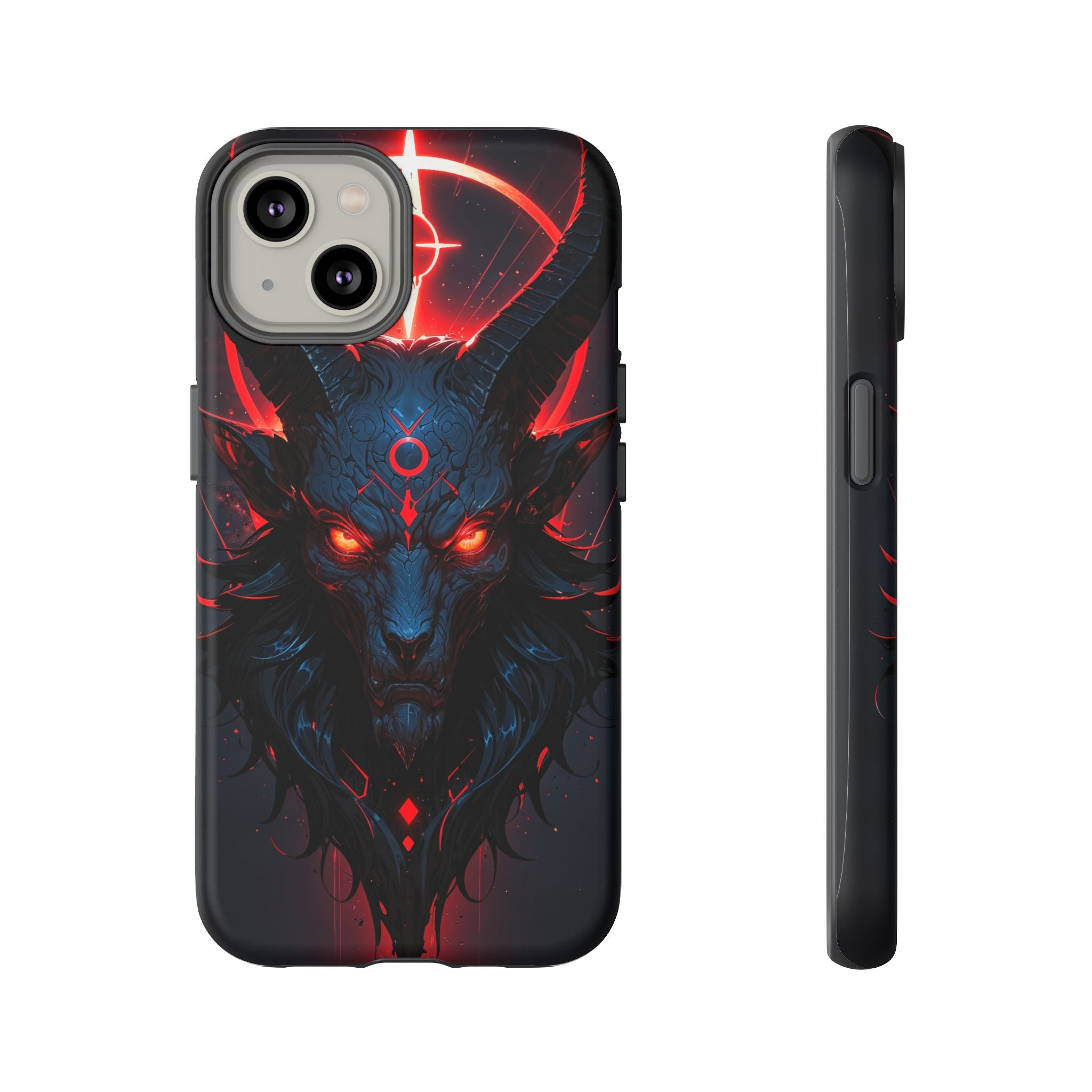 Demonic Goat Phone Case – Occult Baphomet Design | Grim Sanctum