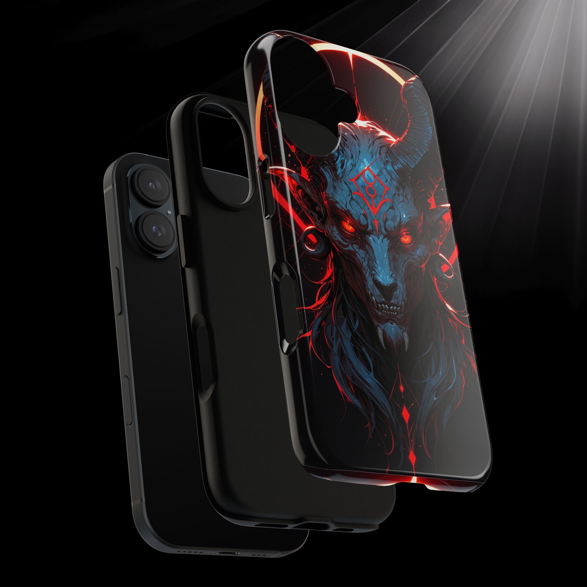 Blasphemous Goat Phone Case – Dark Ritual Sigil Design | Grim Sanctum