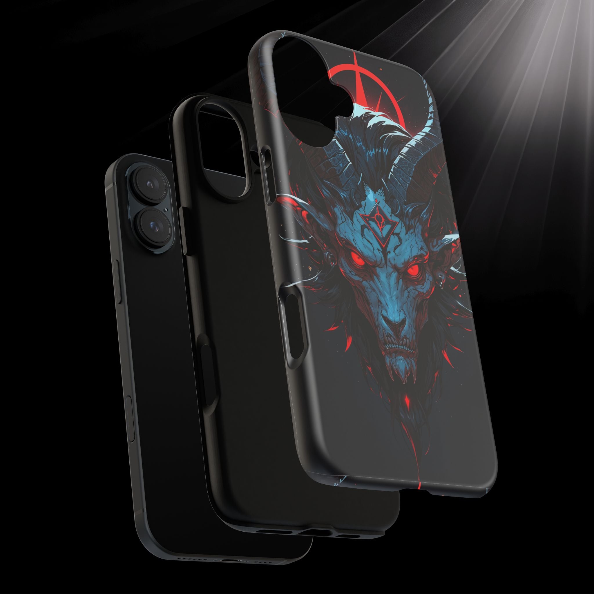 Cursed Goat Phone Case – Cursed Baphomet Design | Grim Sanctum