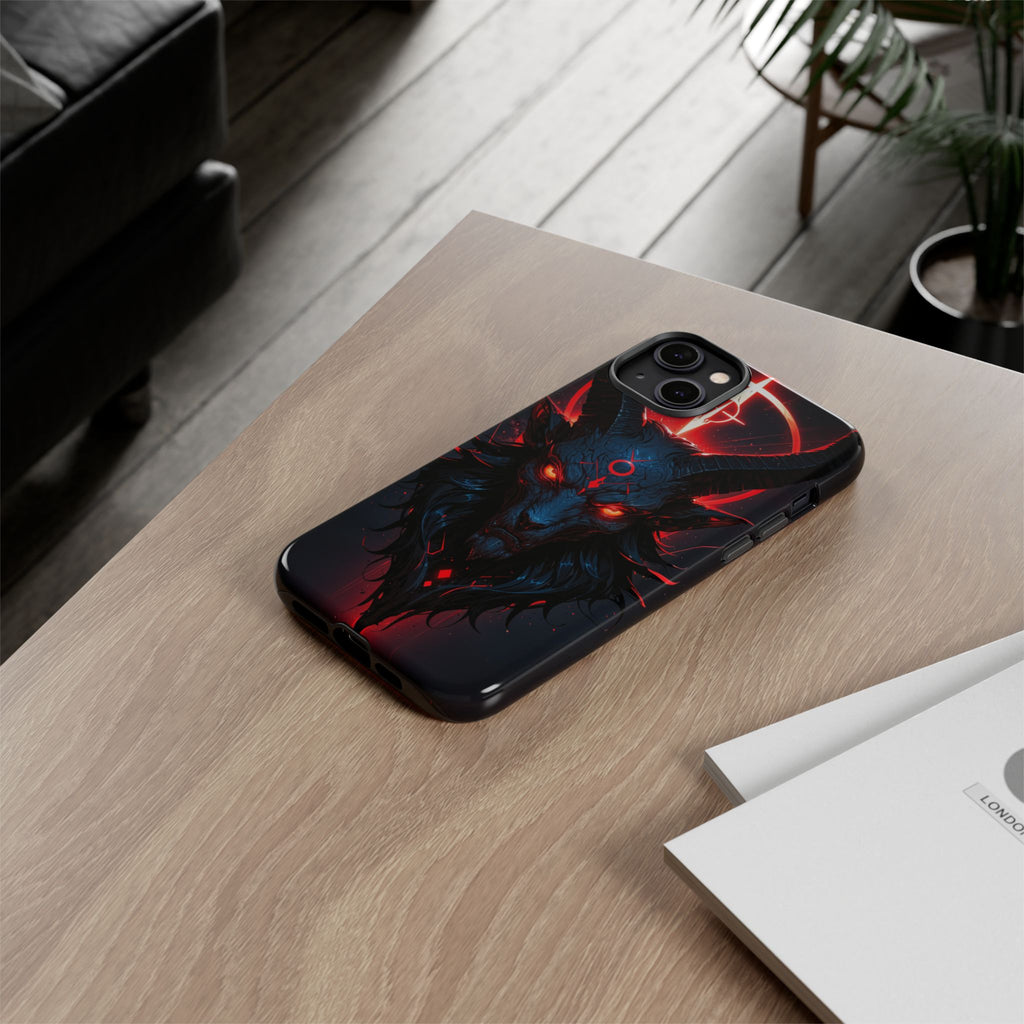 Demonic Goat Phone Case – Occult Baphomet Design | Grim Sanctum