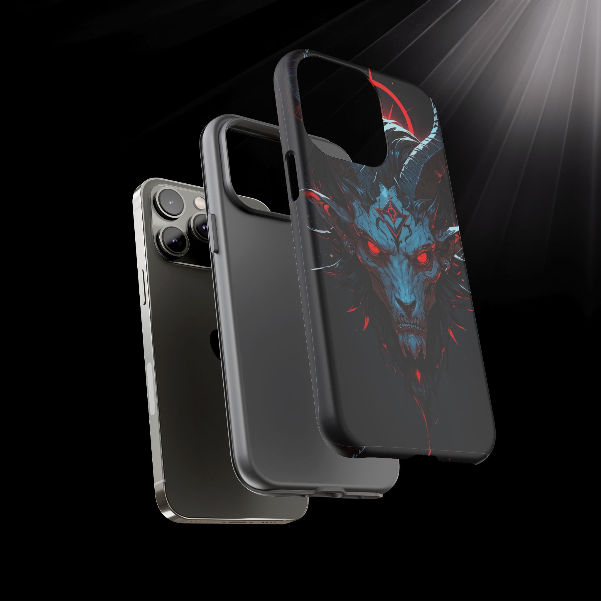 Cursed Goat Phone Case – Cursed Baphomet Design | Grim Sanctum
