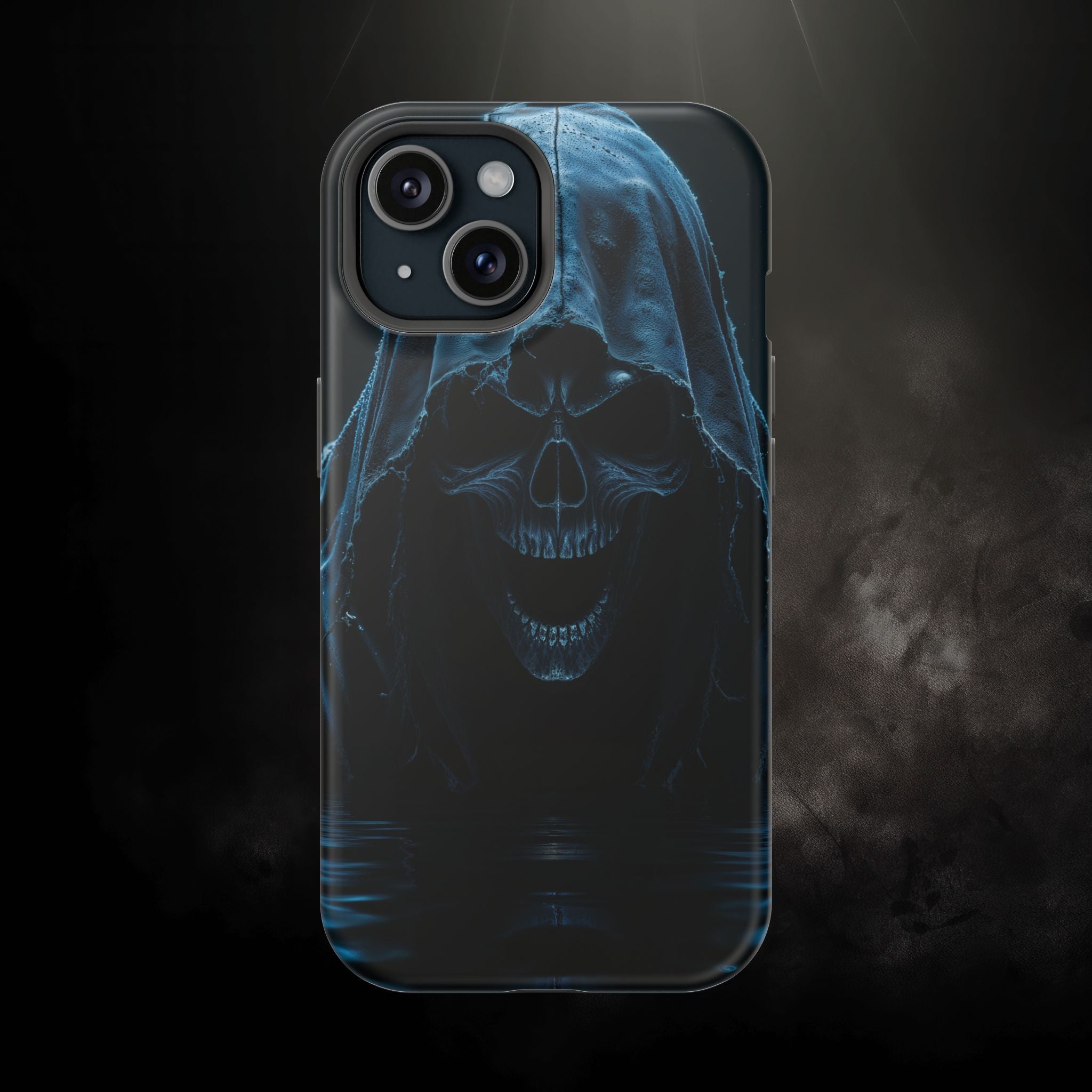Grim Reaper Magnetic Phone Case – Dark Skull Hooded Cover for iPhone | Edgy Shockproof Protection
