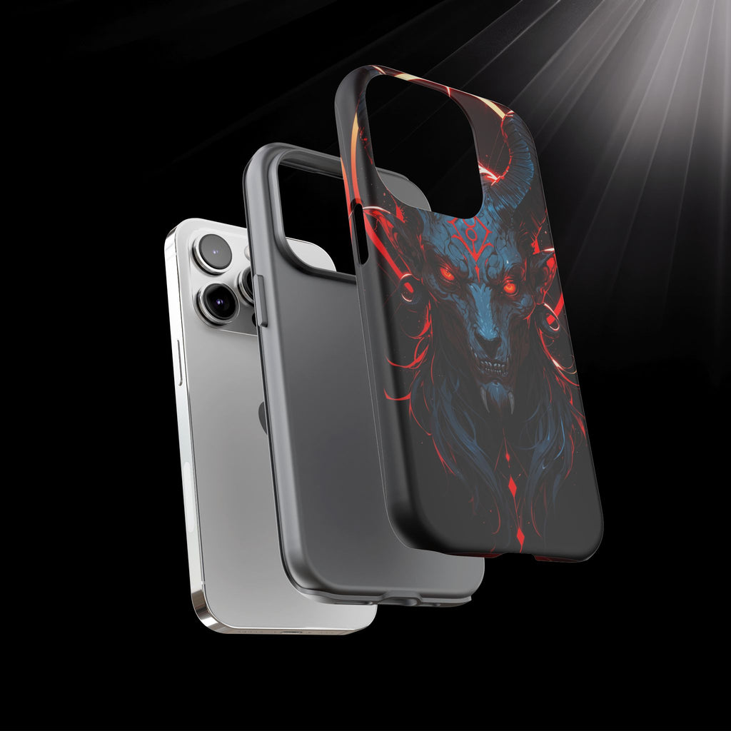 Blasphemous Goat Phone Case – Dark Ritual Sigil Design | Grim Sanctum