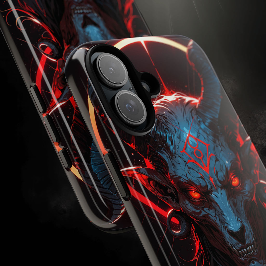 Blasphemous Goat Phone Case – Dark Ritual Sigil Design | Grim Sanctum
