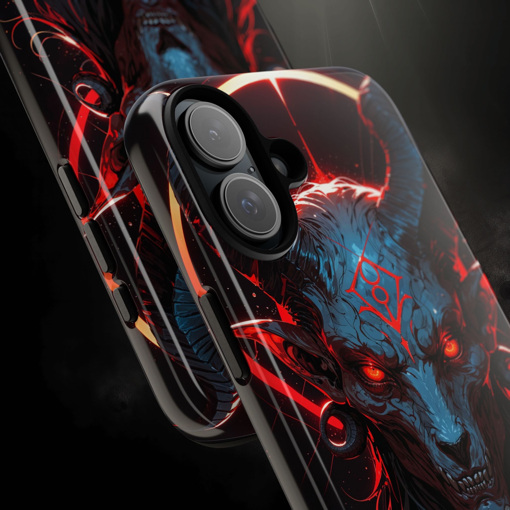 Blasphemous Goat Phone Case – Dark Ritual Sigil Design | Grim Sanctum