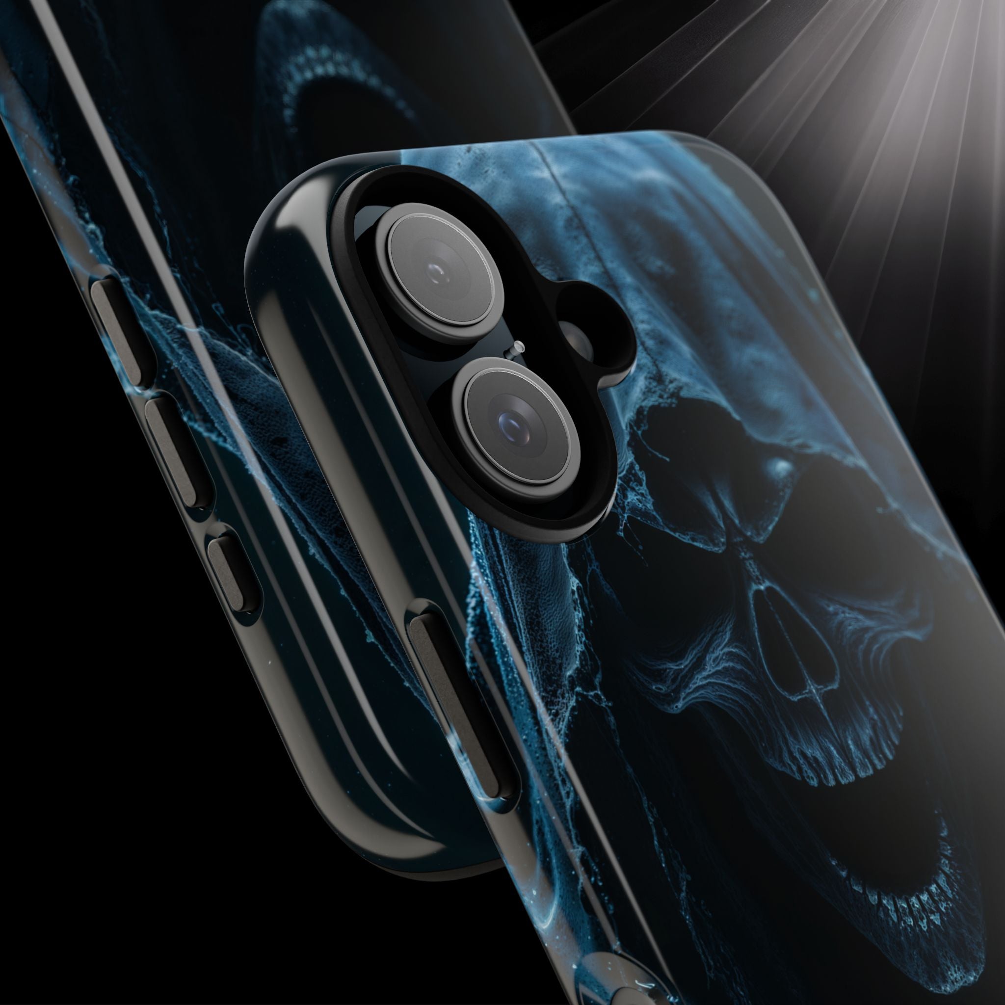 Dark Reaper Phone Case – Gothic Skull Hooded Death Design | Grim Sanctum Exclusive