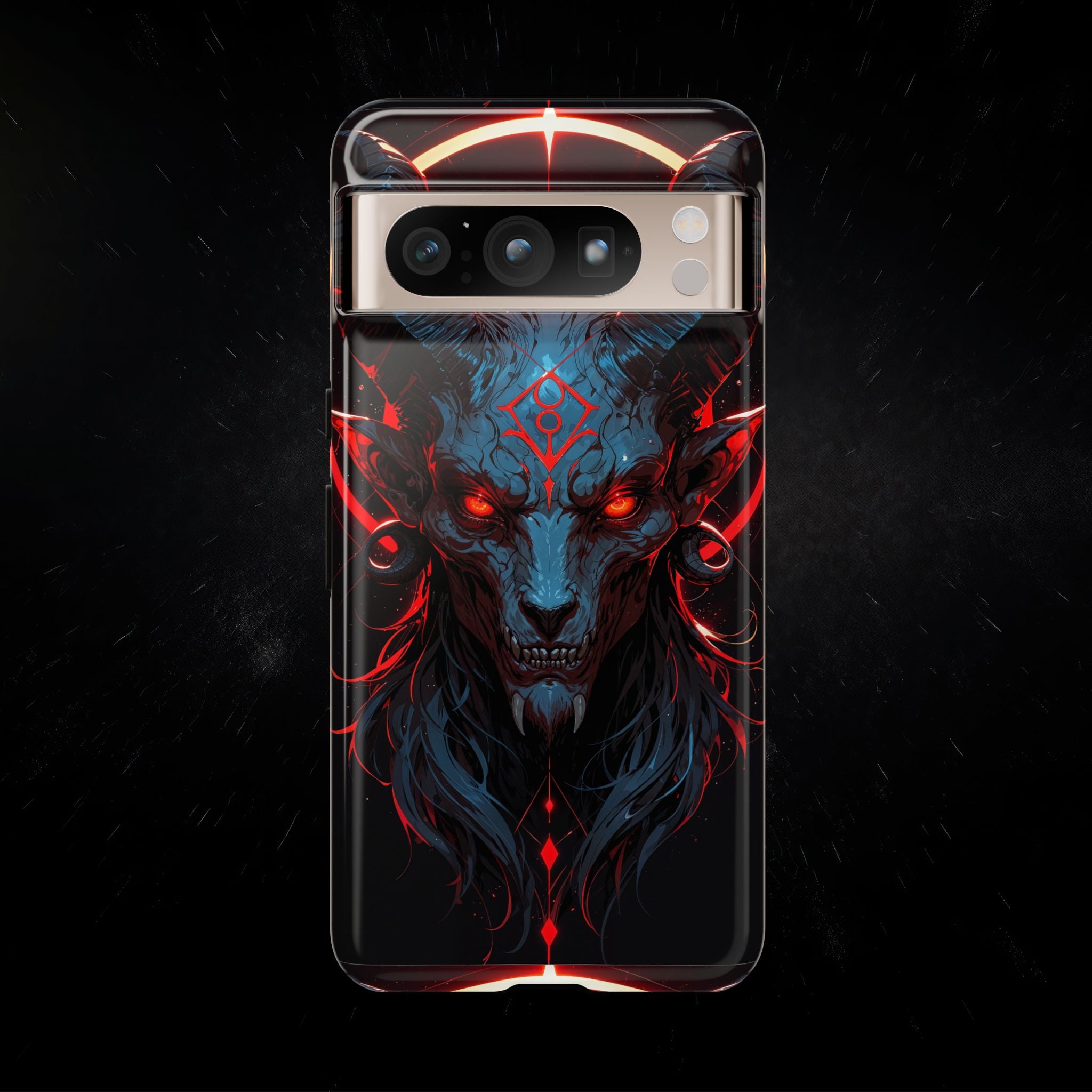 Blasphemous Goat Phone Case – Dark Ritual Sigil Design | Grim Sanctum
