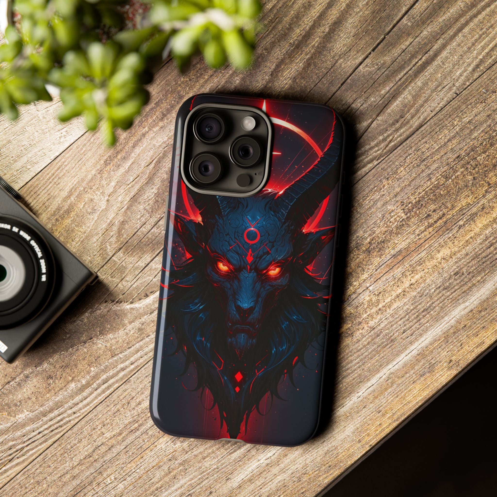 Demonic Goat Phone Case – Occult Baphomet Design | Grim Sanctum