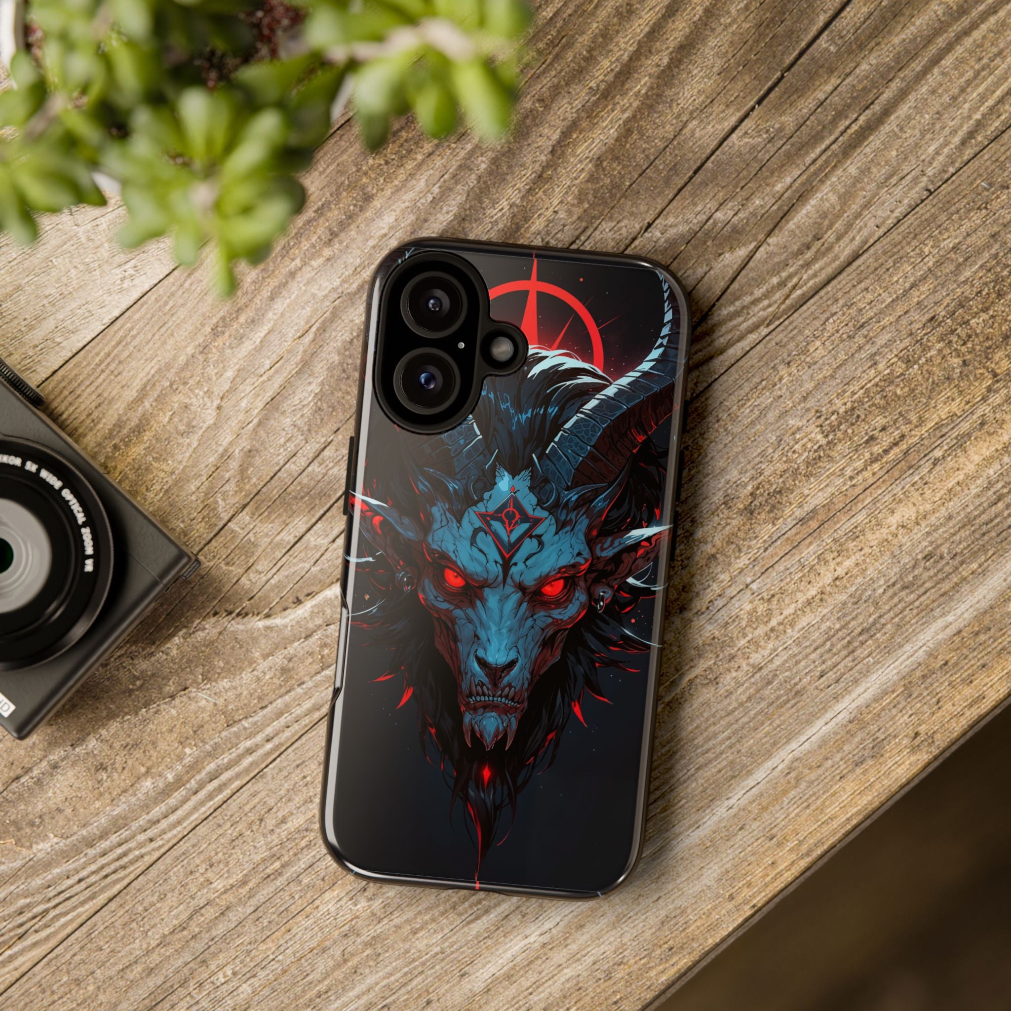 Cursed Goat Phone Case – Cursed Baphomet Design | Grim Sanctum