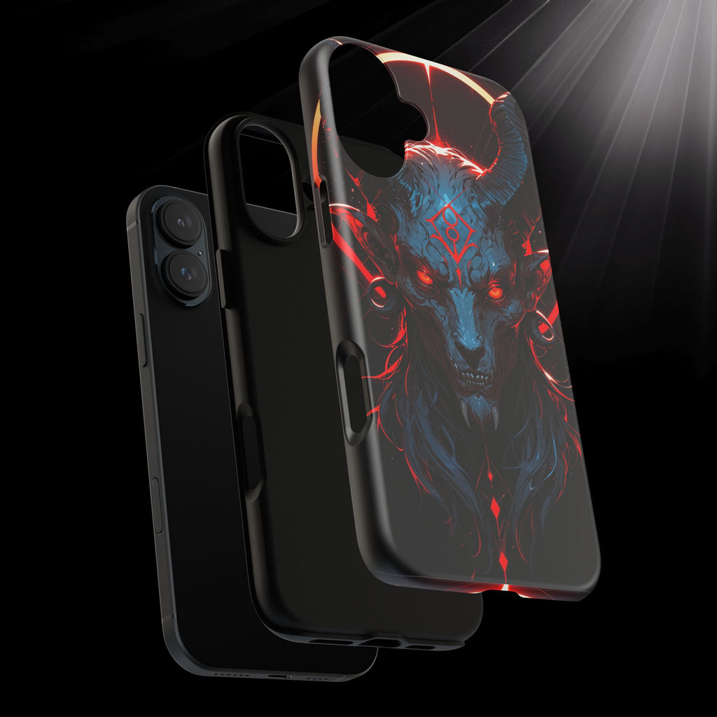 Blasphemous Goat Phone Case – Dark Ritual Sigil Design | Grim Sanctum