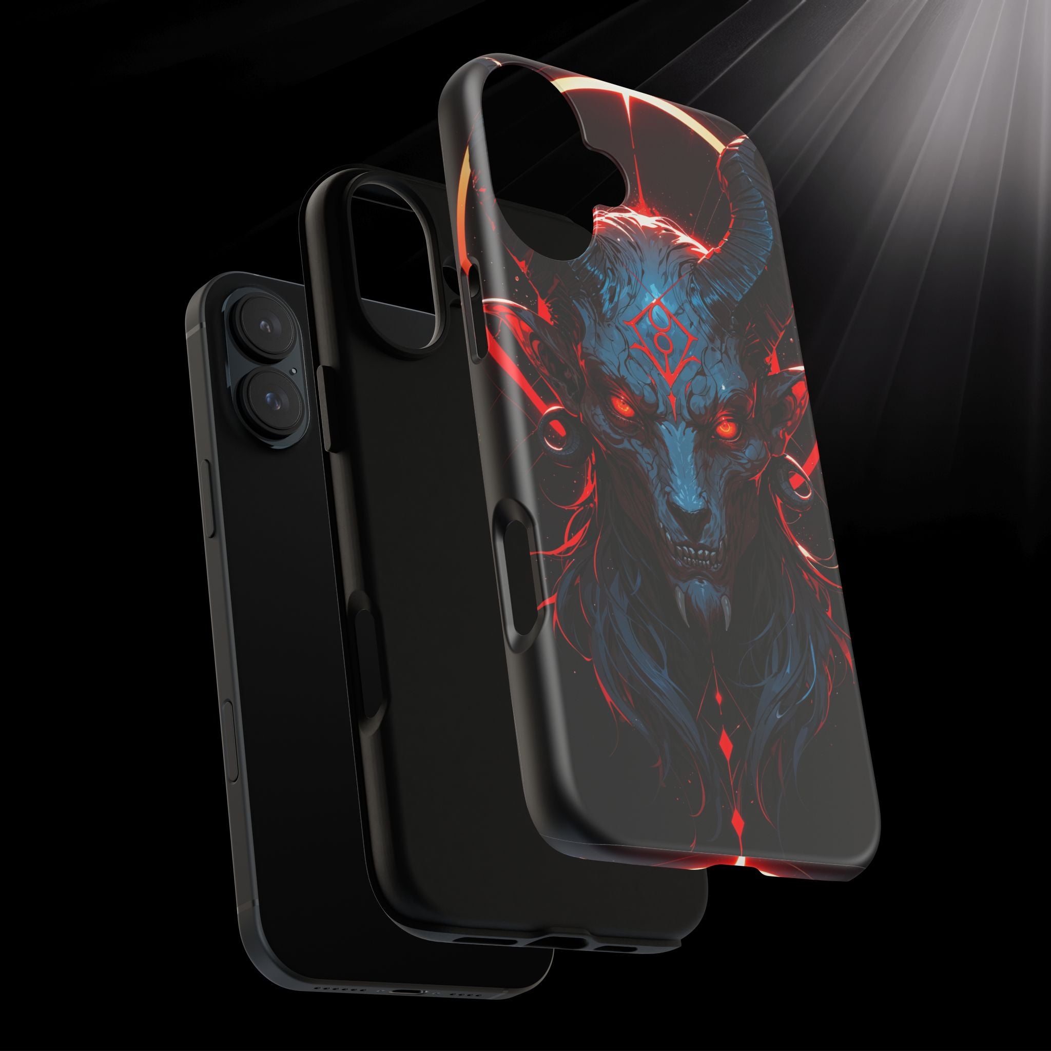 Blasphemous Goat Phone Case – Dark Ritual Sigil Design | Grim Sanctum