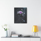 Shadow Bloom Canvas Print - Gothic Rose Art