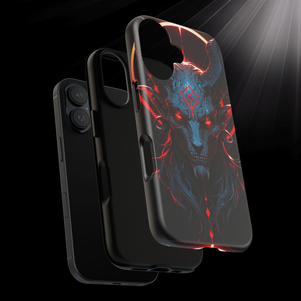 Blasphemous Goat Phone Case – Dark Ritual Sigil Design | Grim Sanctum
