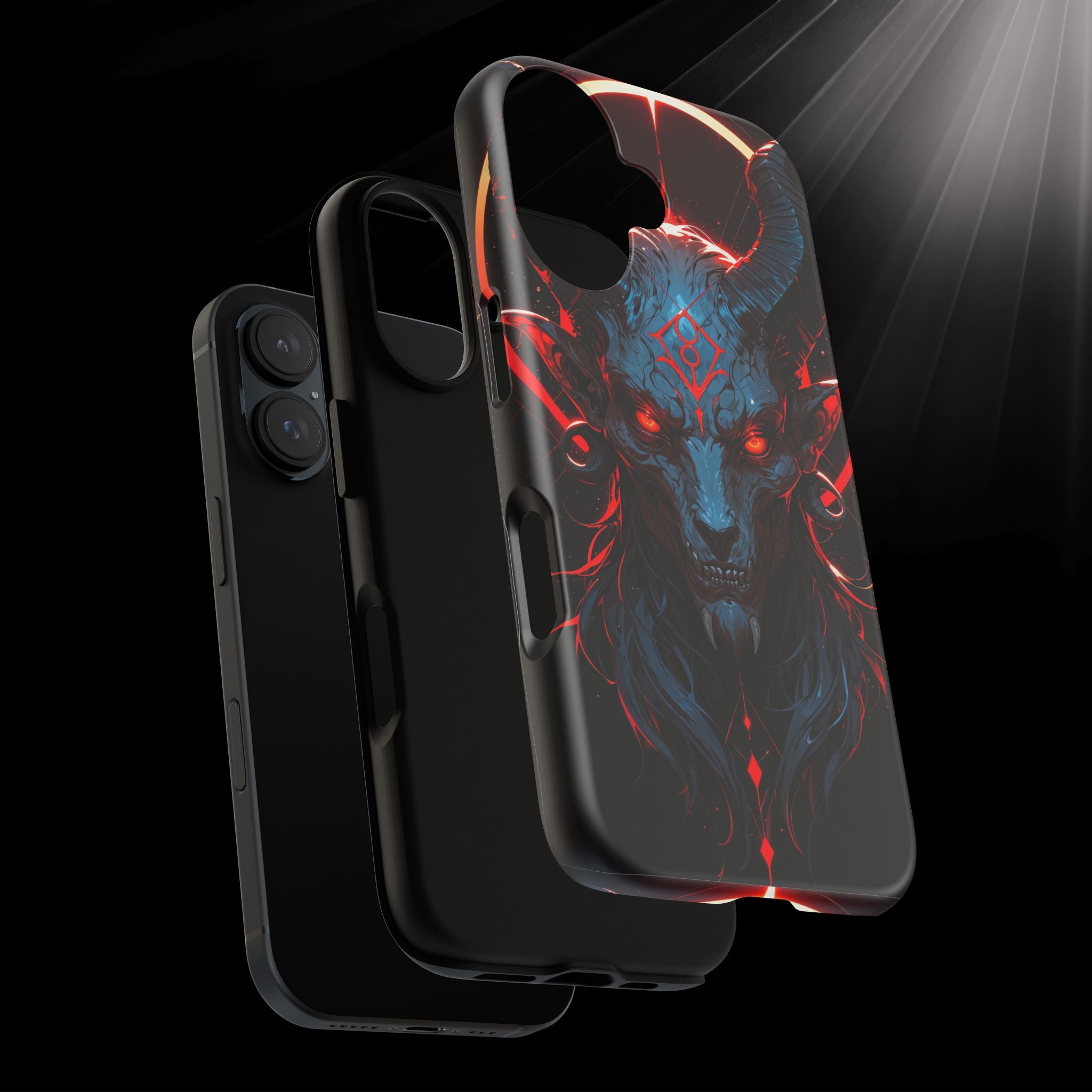 Blasphemous Goat Phone Case – Dark Ritual Sigil Design | Grim Sanctum