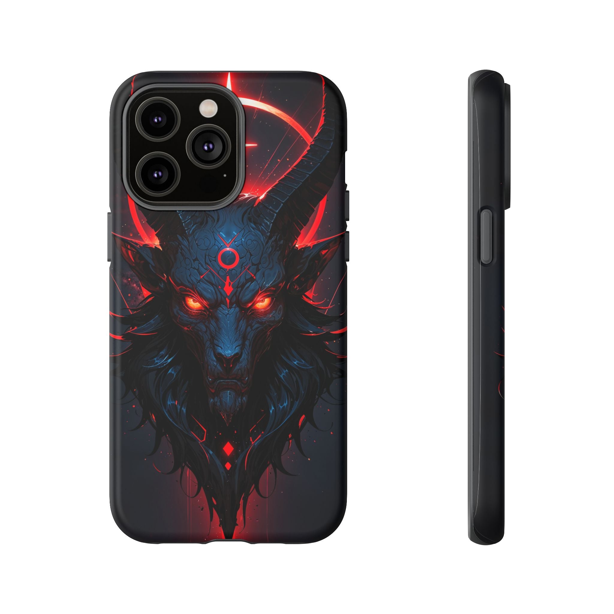 Demonic Goat Phone Case – Occult Baphomet Design | Grim Sanctum