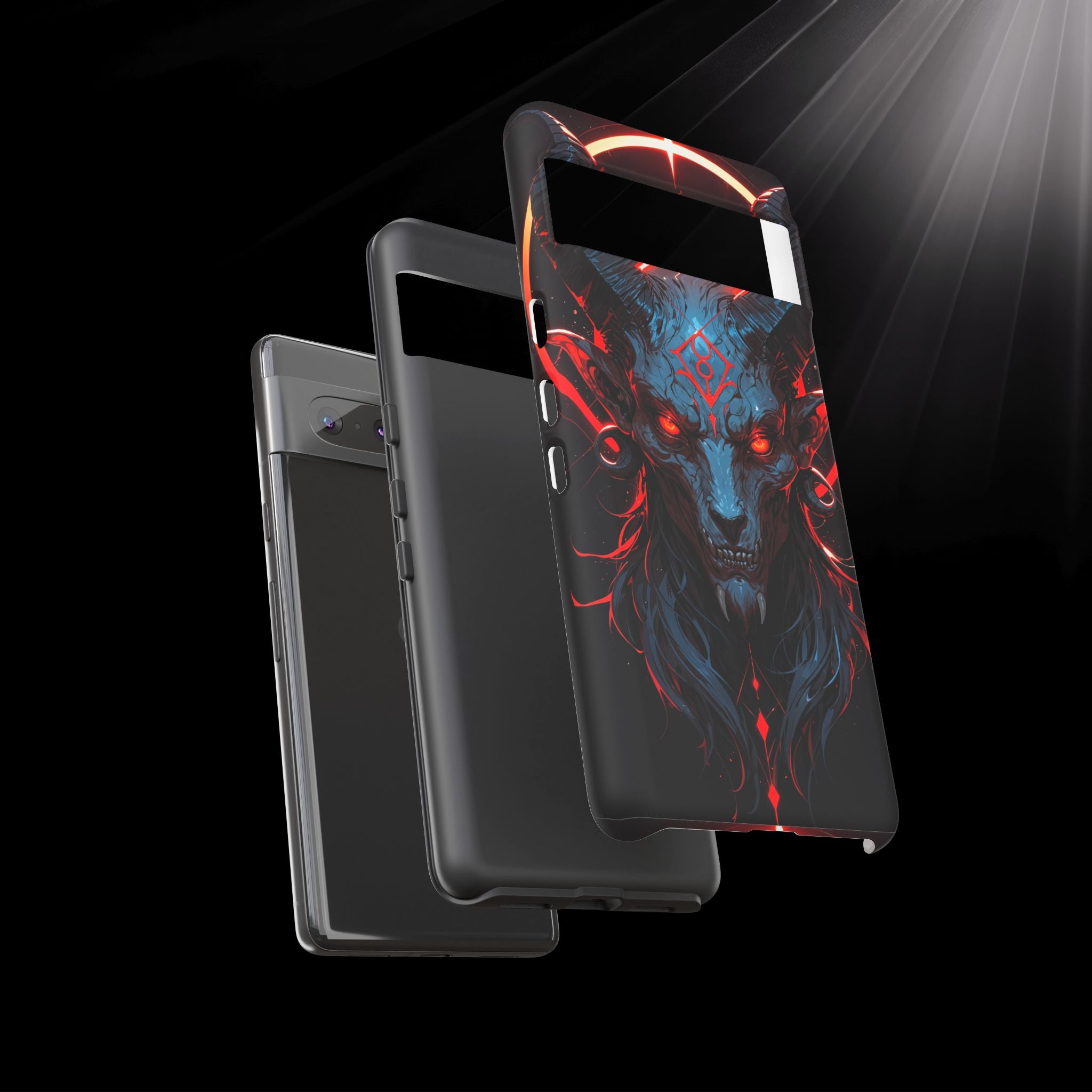Blasphemous Goat Phone Case – Dark Ritual Sigil Design | Grim Sanctum