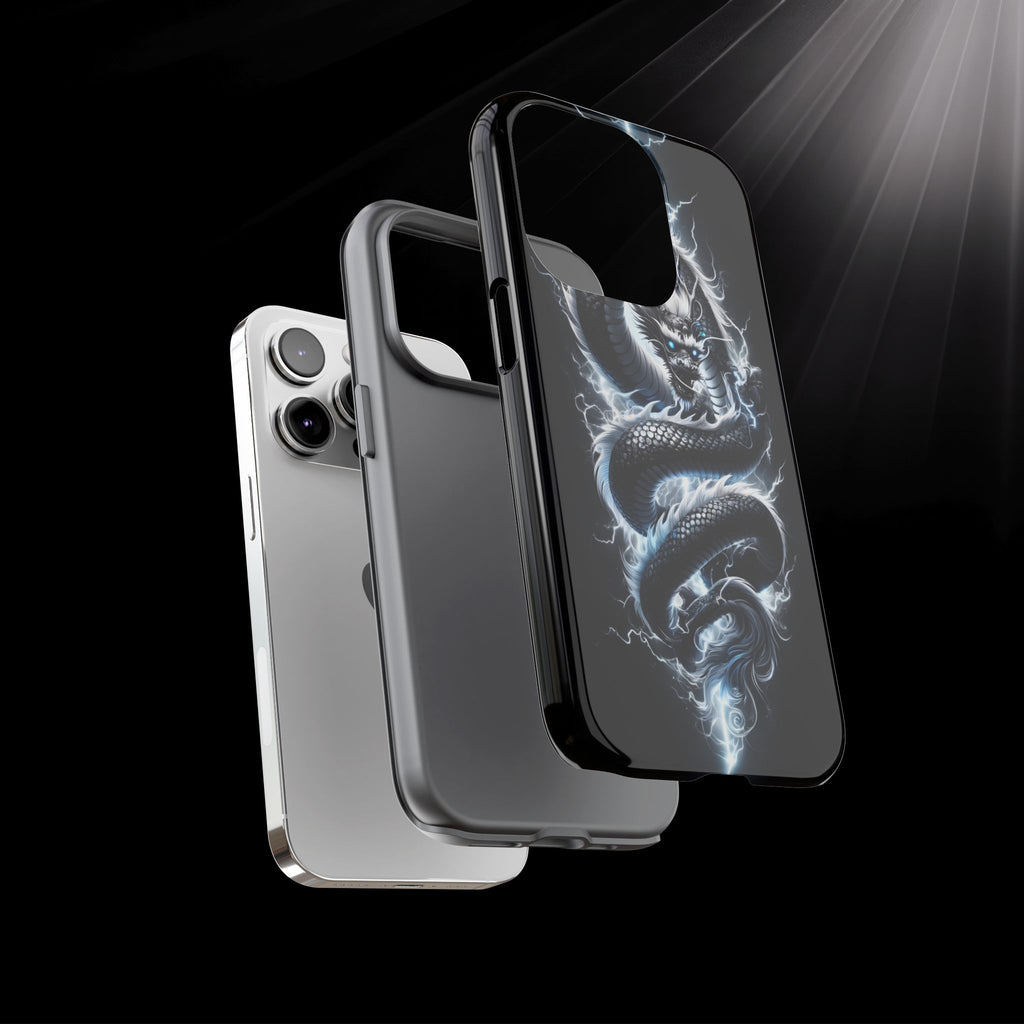 Storm Dragon Phone Case –Dark Thunder Serpent Design | Grim Sanctum
