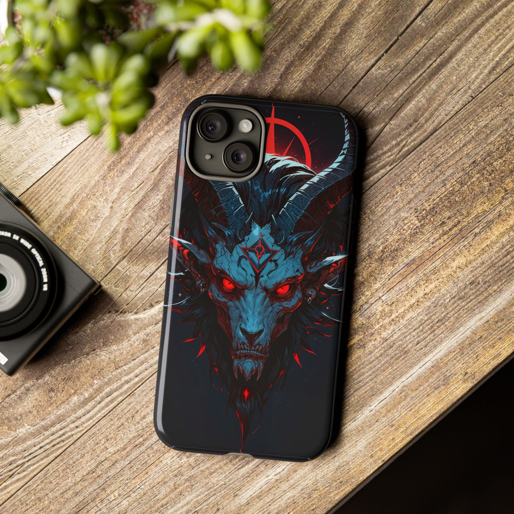Cursed Goat Phone Case – Cursed Baphomet Design | Grim Sanctum