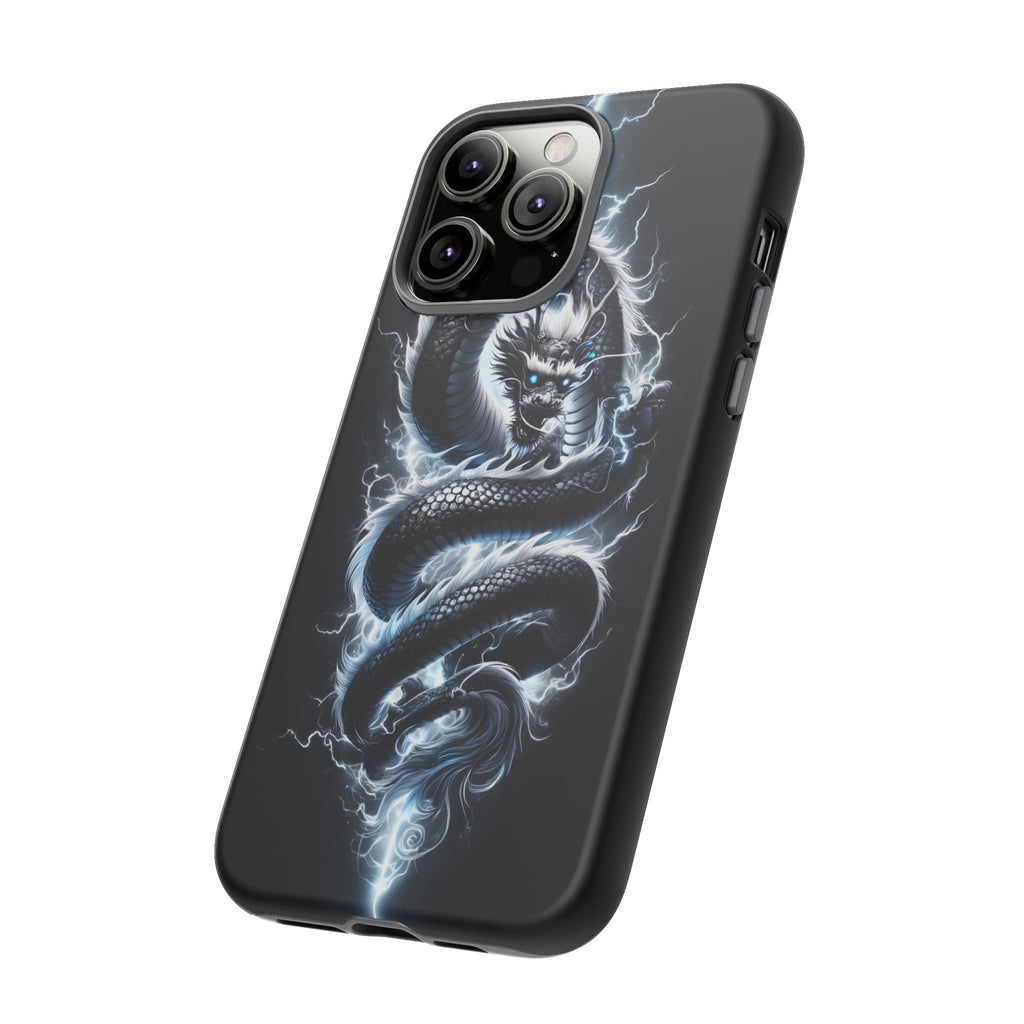 Storm Dragon Phone Case –Dark Thunder Serpent Design | Grim Sanctum
