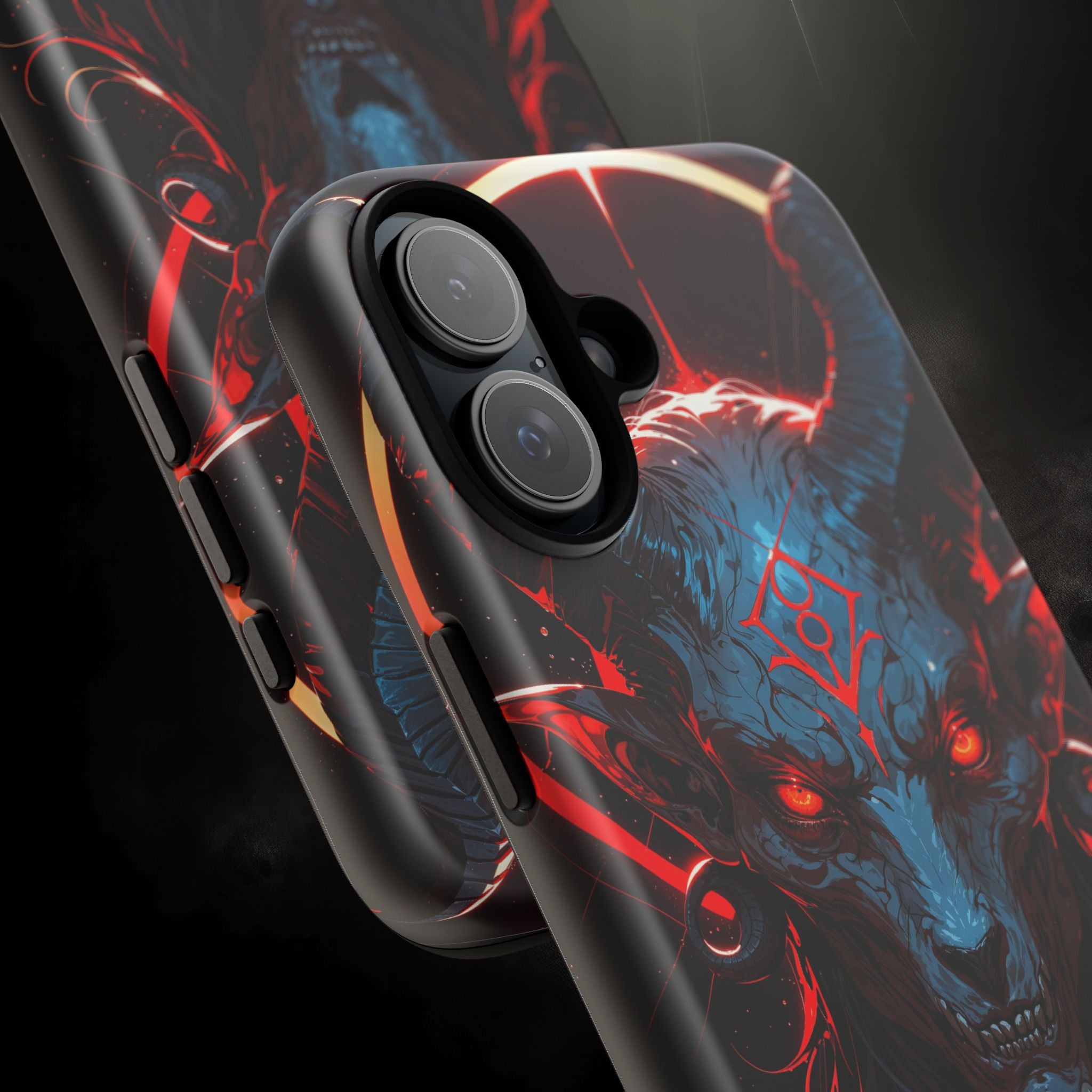 Blasphemous Goat Phone Case – Dark Ritual Sigil Design | Grim Sanctum