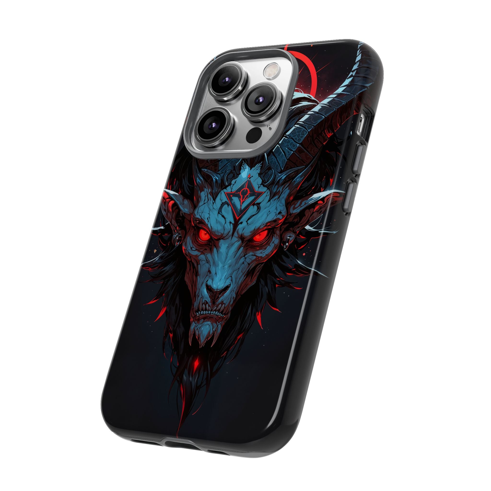 Cursed Goat Phone Case – Cursed Baphomet Design | Grim Sanctum