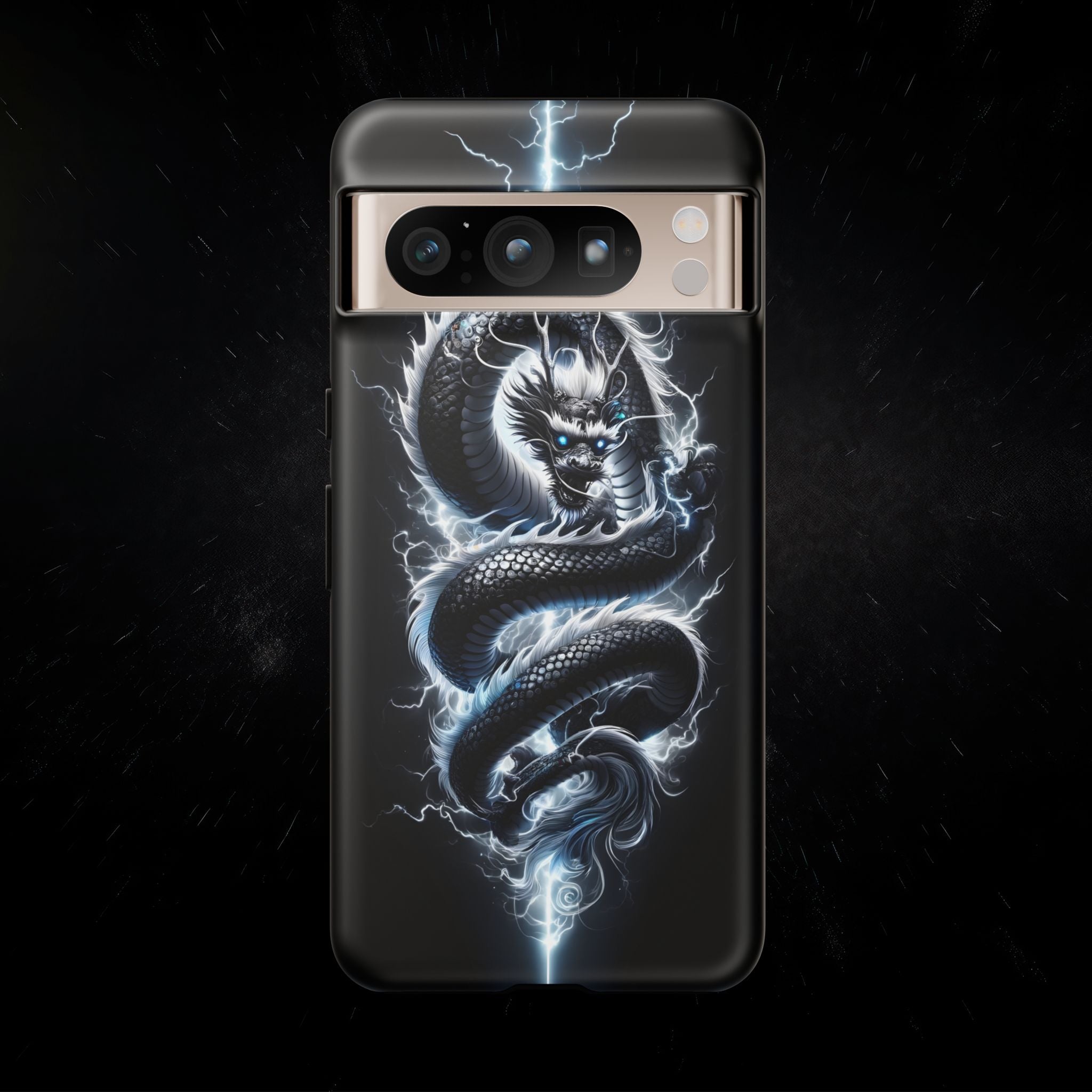 Storm Dragon Phone Case –Dark Thunder Serpent Design | Grim Sanctum