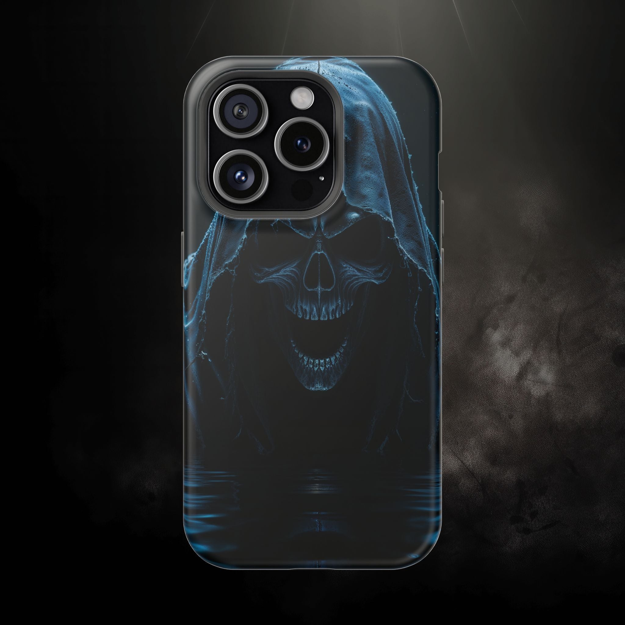 Grim Reaper Magnetic Phone Case – Dark Skull Hooded Cover for iPhone | Edgy Shockproof Protection