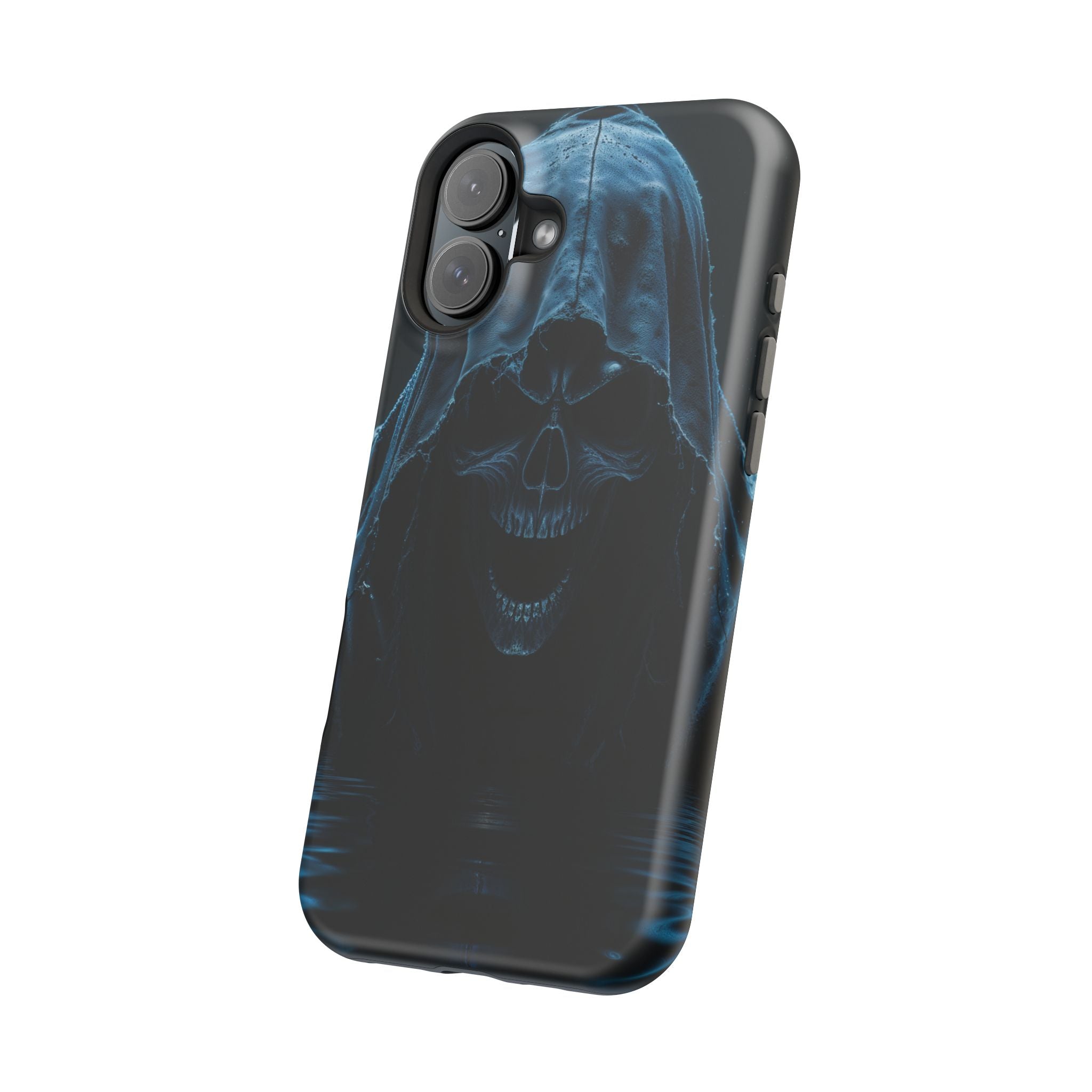 Grim Reaper Magnetic Phone Case – Dark Skull Hooded Cover for iPhone | Edgy Shockproof Protection