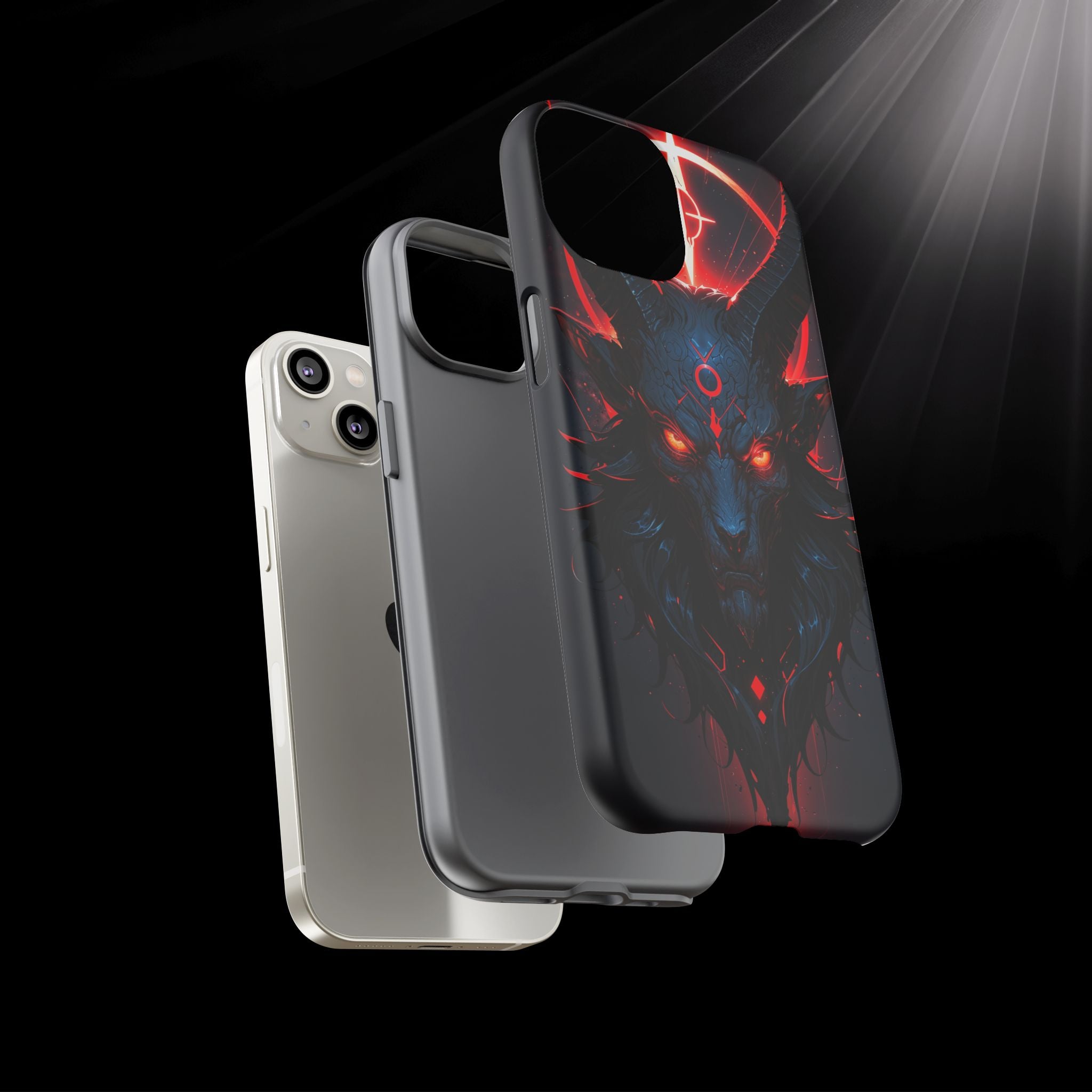 Demonic Goat Phone Case – Occult Baphomet Design | Grim Sanctum