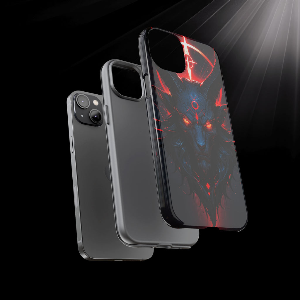 Demonic Goat Phone Case – Occult Baphomet Design | Grim Sanctum