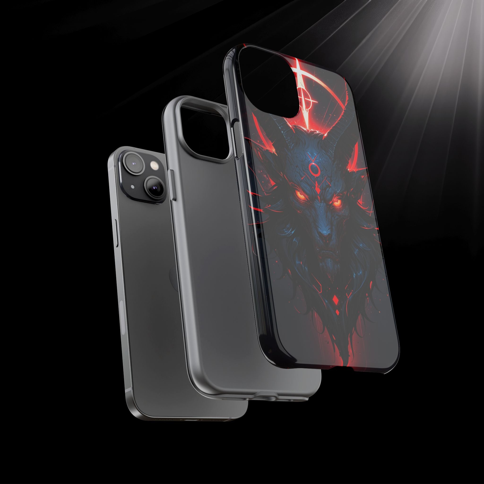 Demonic Goat Phone Case – Occult Baphomet Design | Grim Sanctum