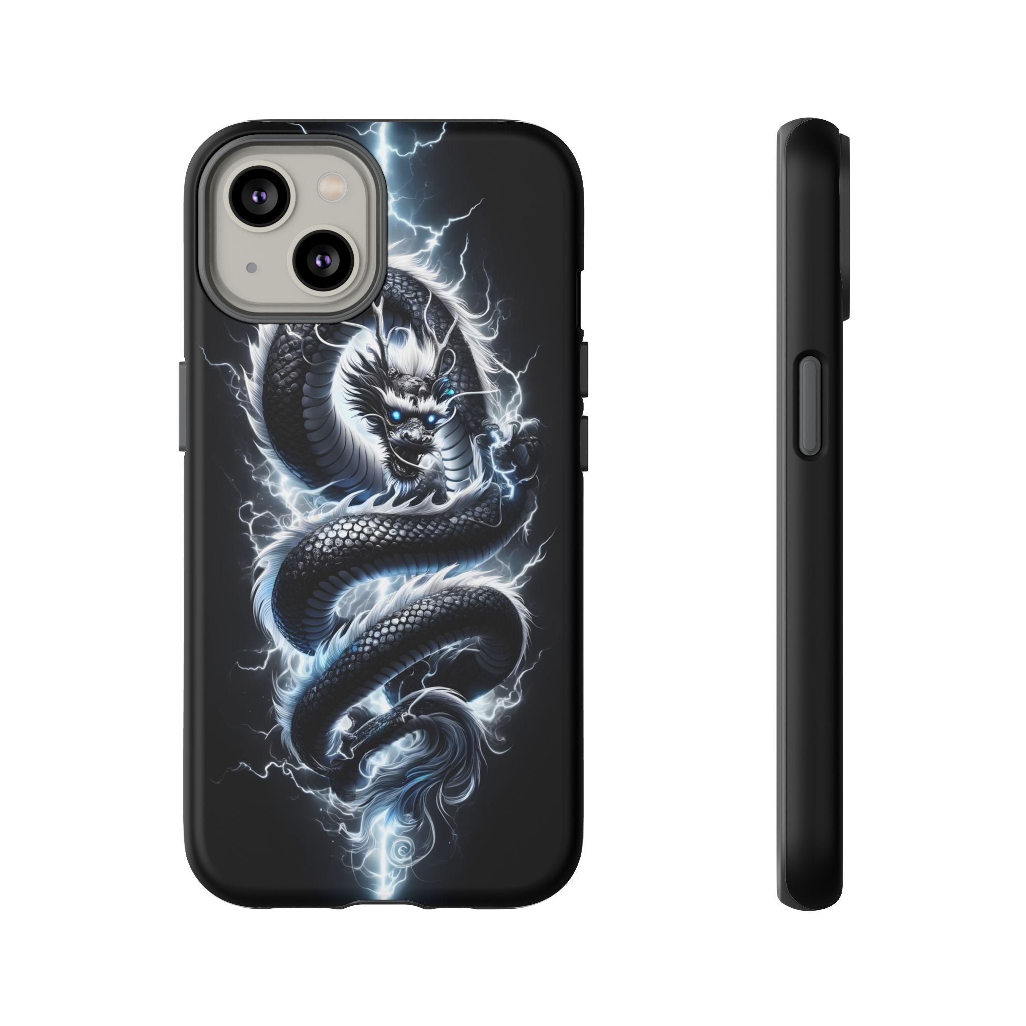 Storm Dragon Phone Case –Dark Thunder Serpent Design | Grim Sanctum