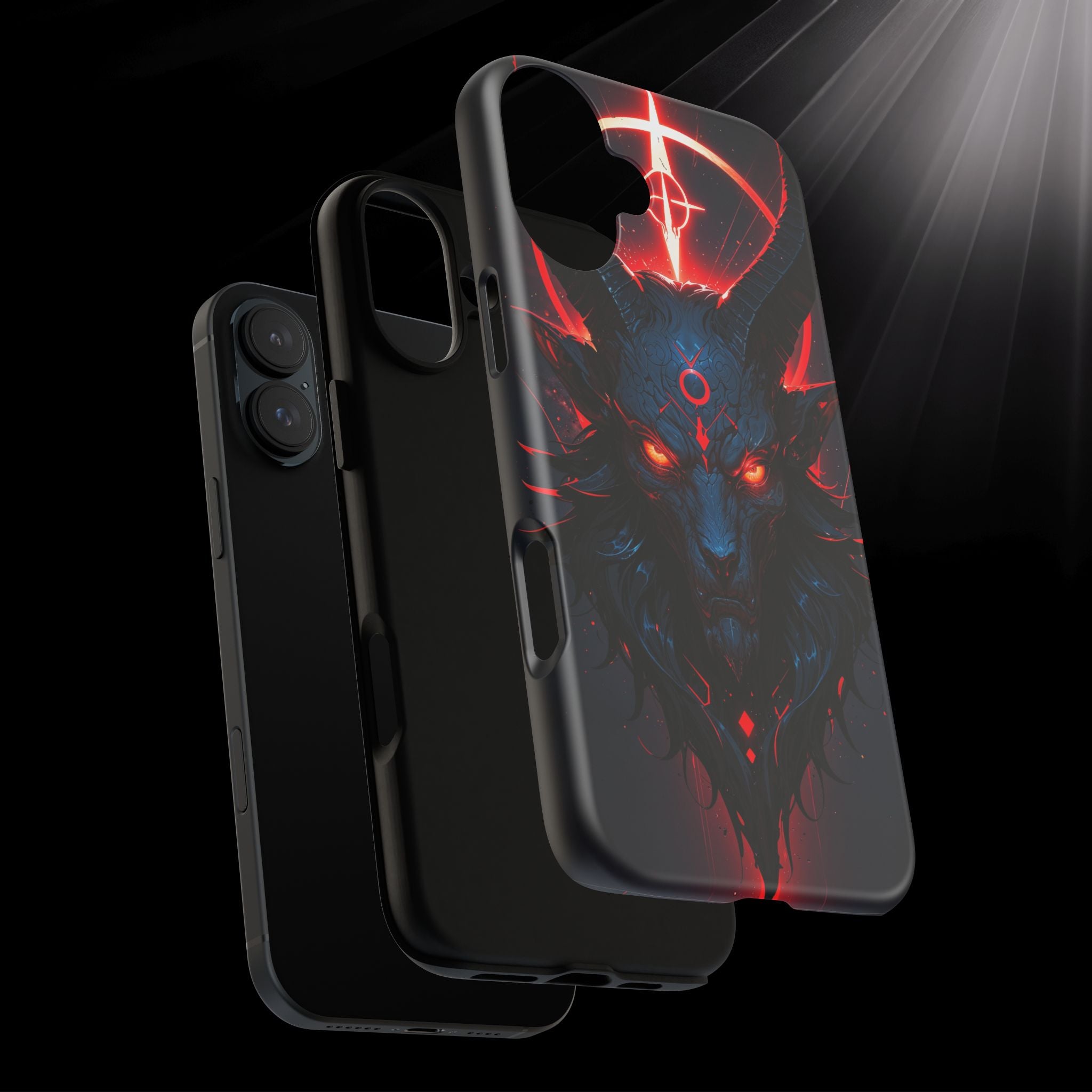 Demonic Goat Phone Case – Occult Baphomet Design | Grim Sanctum