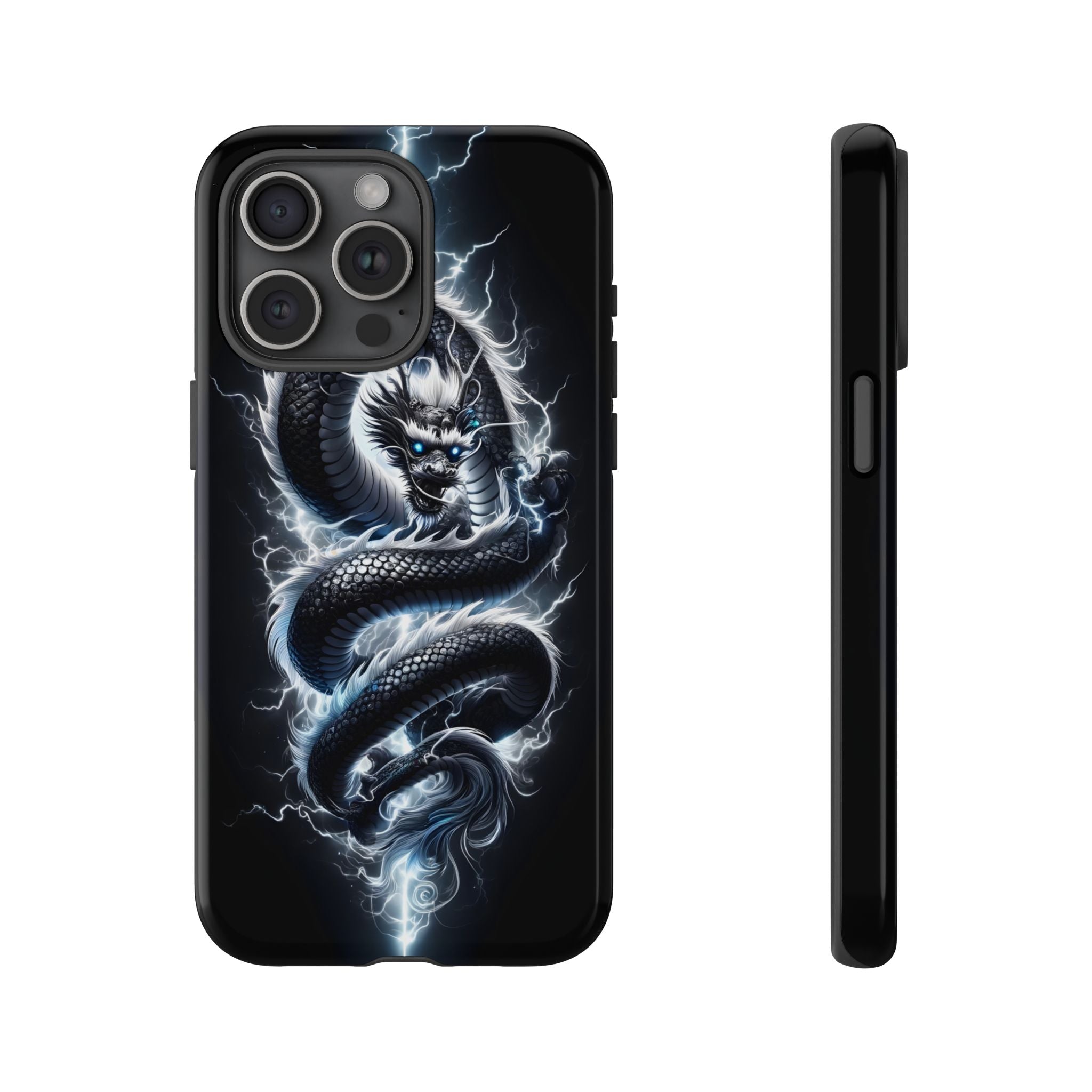 Storm Dragon Phone Case –Dark Thunder Serpent Design | Grim Sanctum