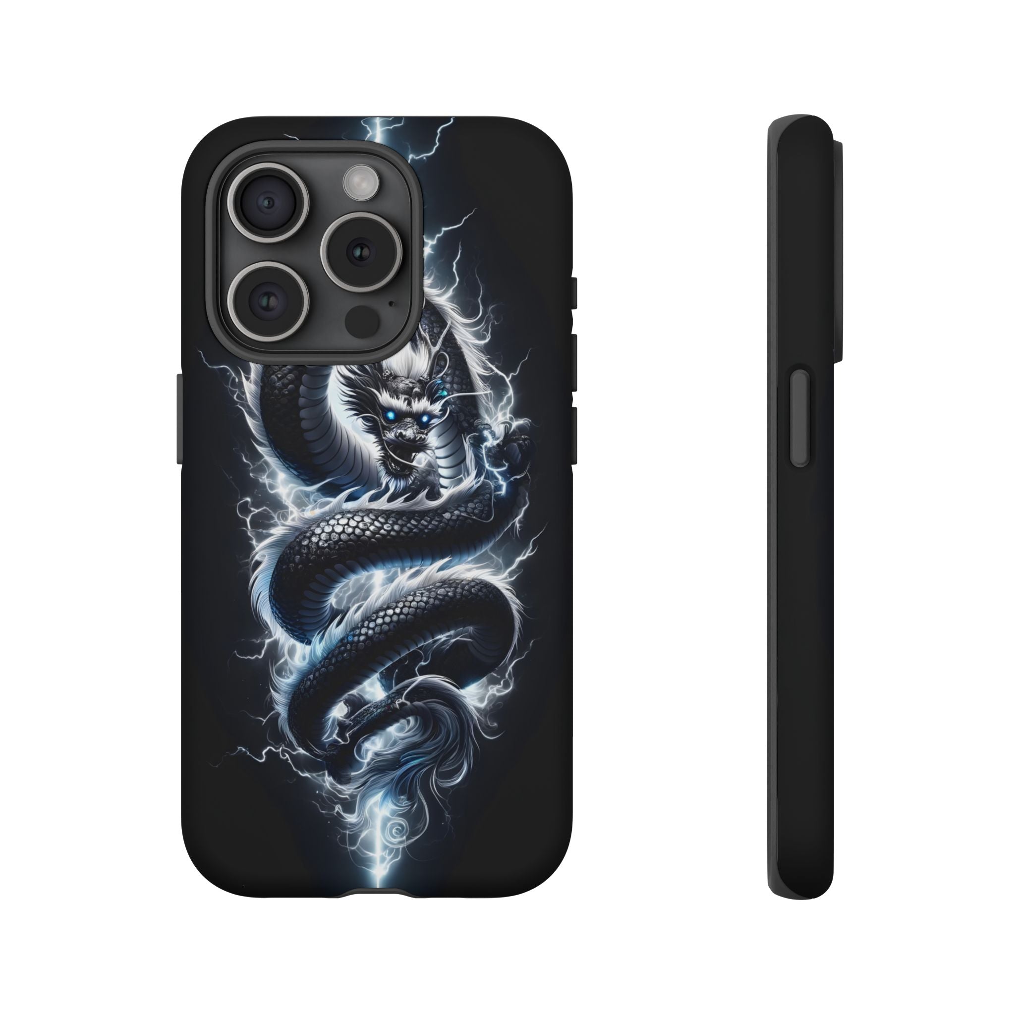 Storm Dragon Phone Case –Dark Thunder Serpent Design | Grim Sanctum